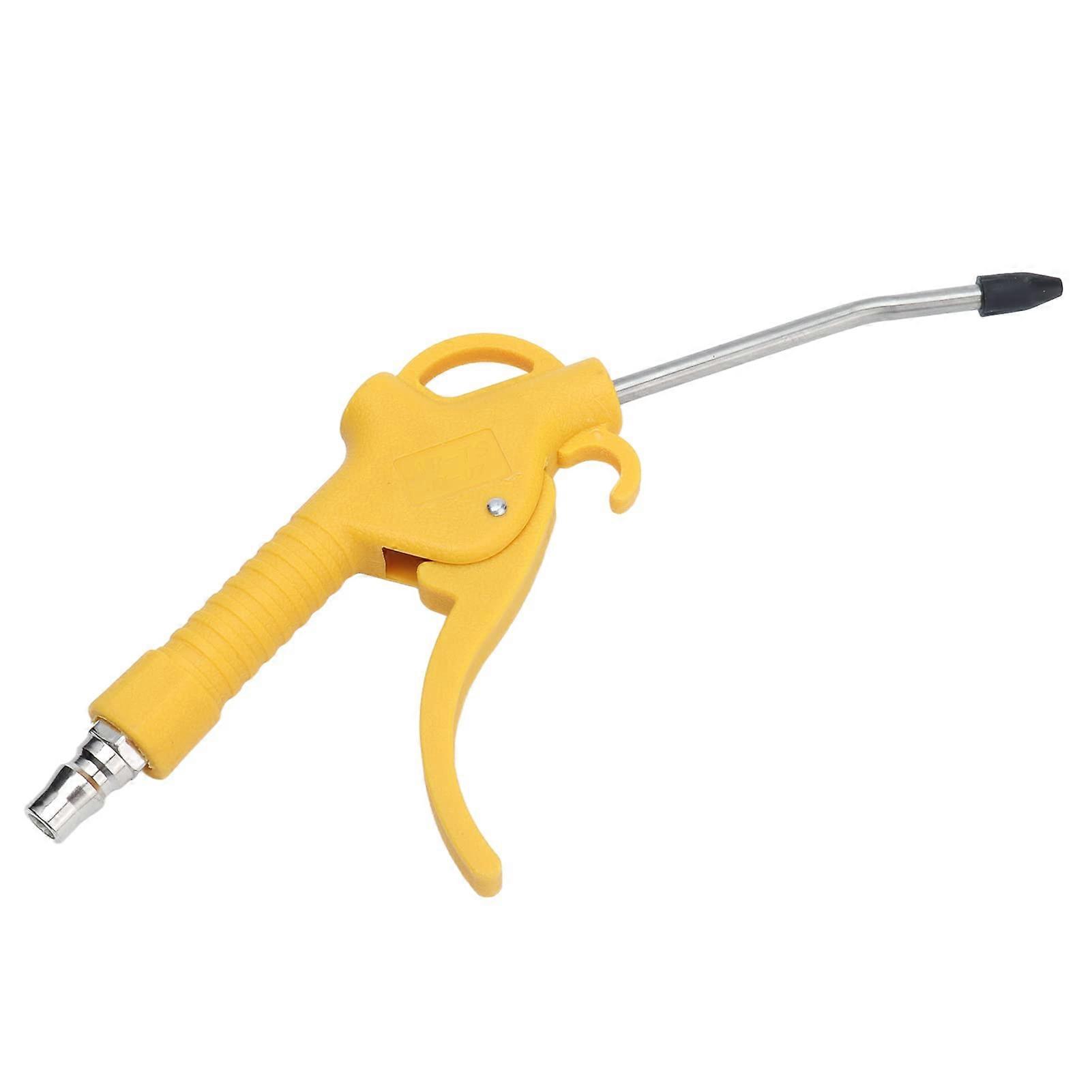 Pneumatic Air Blaster Gun With Brass Fittings, Yellow, High Flow, Stable Air Stream, For Workshop Use