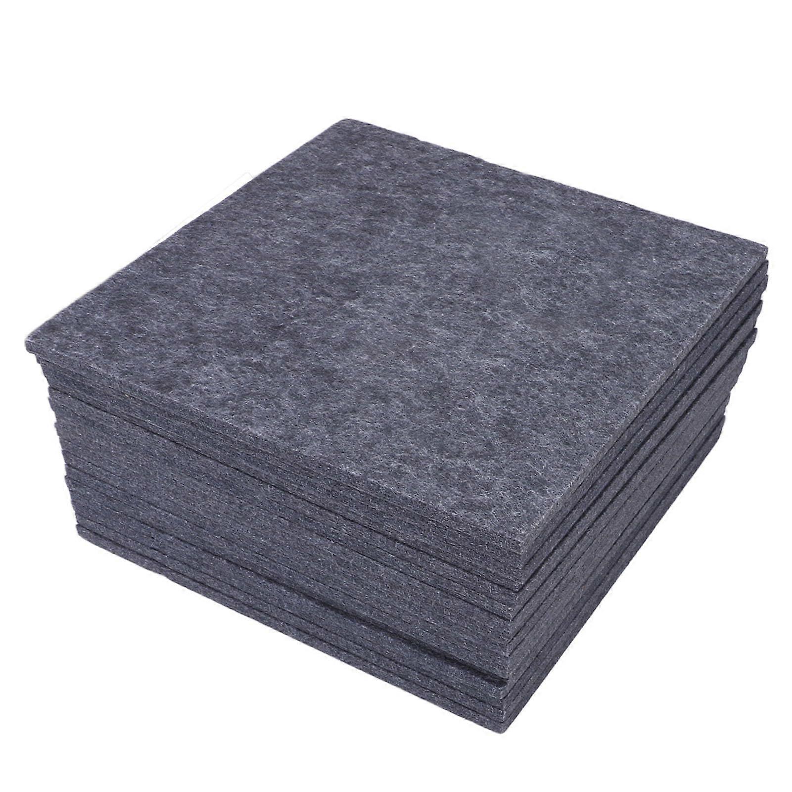 CORK Board Tiles 16 Pack Felt Bulletin Board Tiles with Secure Removable Adhesive for Office and Display