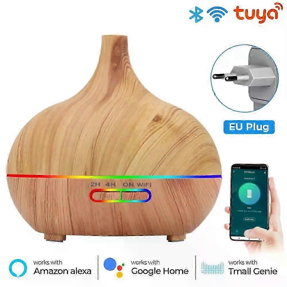 Tuya WiFi Smart Luftbefeuchter mit Licht Diffusor für ätherische Öle Aromatherapie Luftbefeuchter Ultraschall Luftbefeuchter Alexa Google