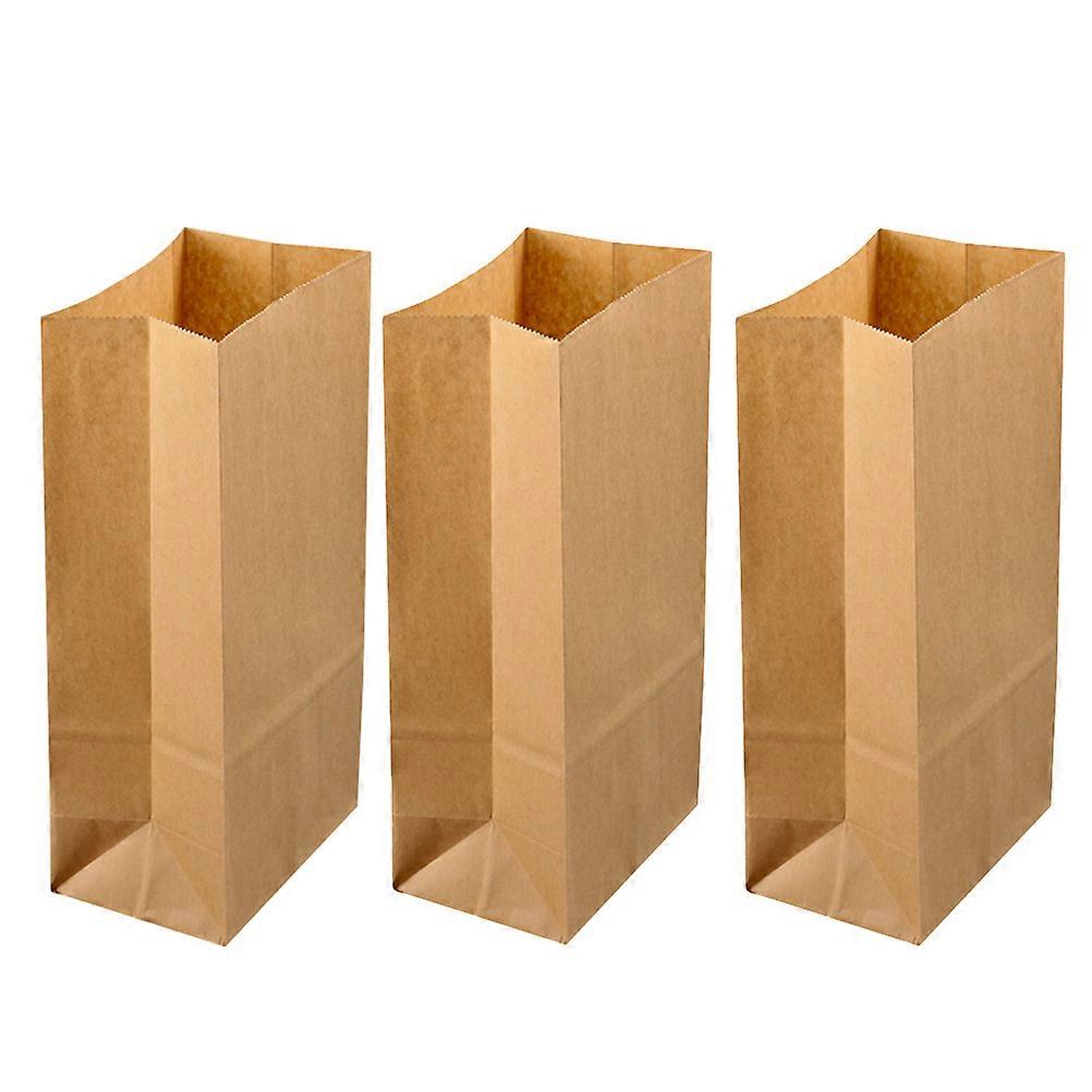 Golden Kraft Paper Bags for Storing Things with Square Bottom Design 100PCS