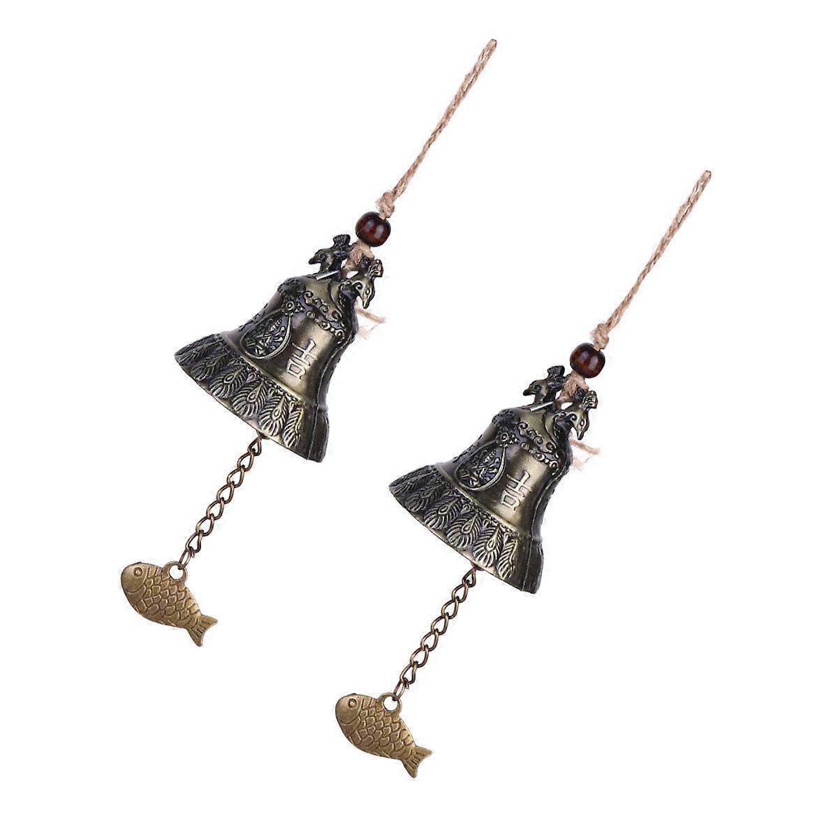 Decorative Bells 2Pcs Multi Wind Chime Featuring Vintage Elegance for Decoration