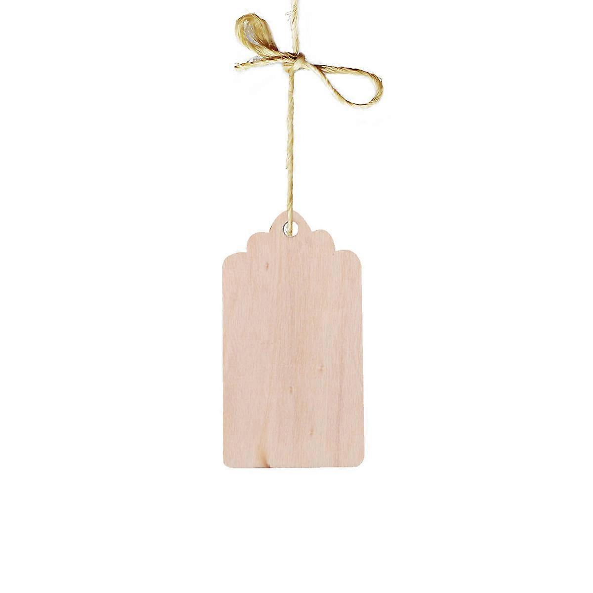 Wooden Message Hanging Board for Home, Bedroom, Store Decor – Simple Note Display with Rope for Wall Decoration and Photo Props