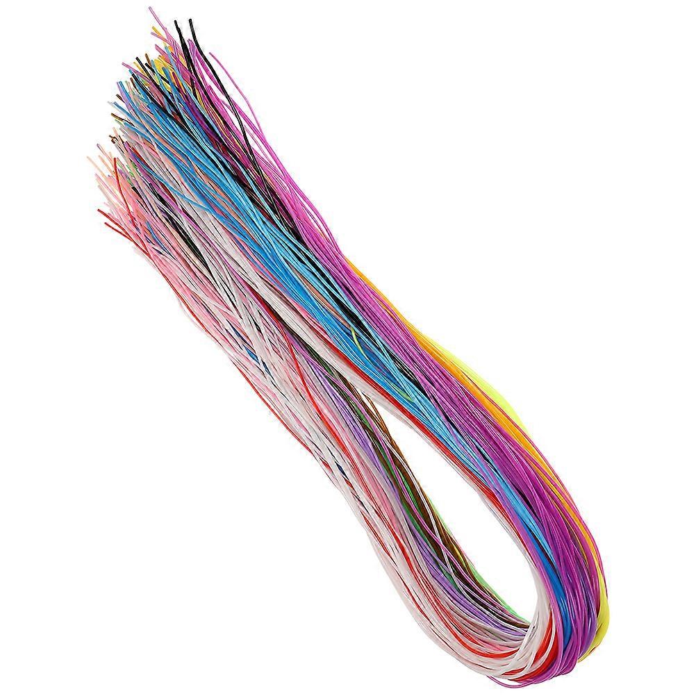 Jewelry Making Lacing String Plastic Lacing Strings Weaving Adults Diy Projects Yellow 1.8mm Wide 1 Meter Long 200Pcs