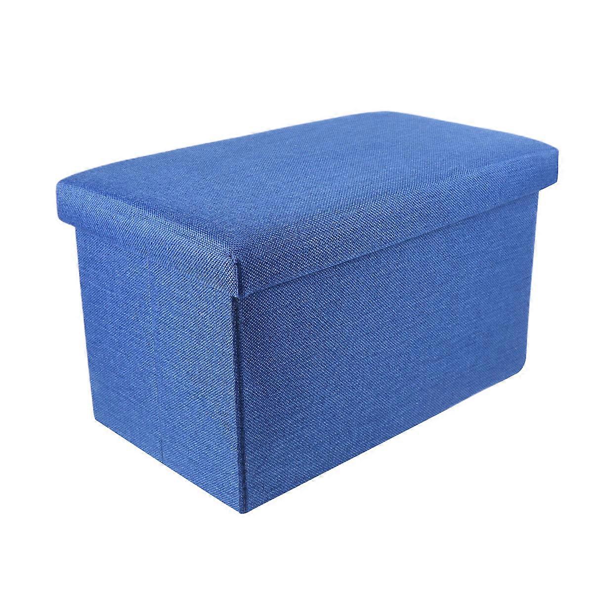 Living Room Storage Boxes Rectangular Foldable Padded Foot Rest Dark *25*25cm 1 Set