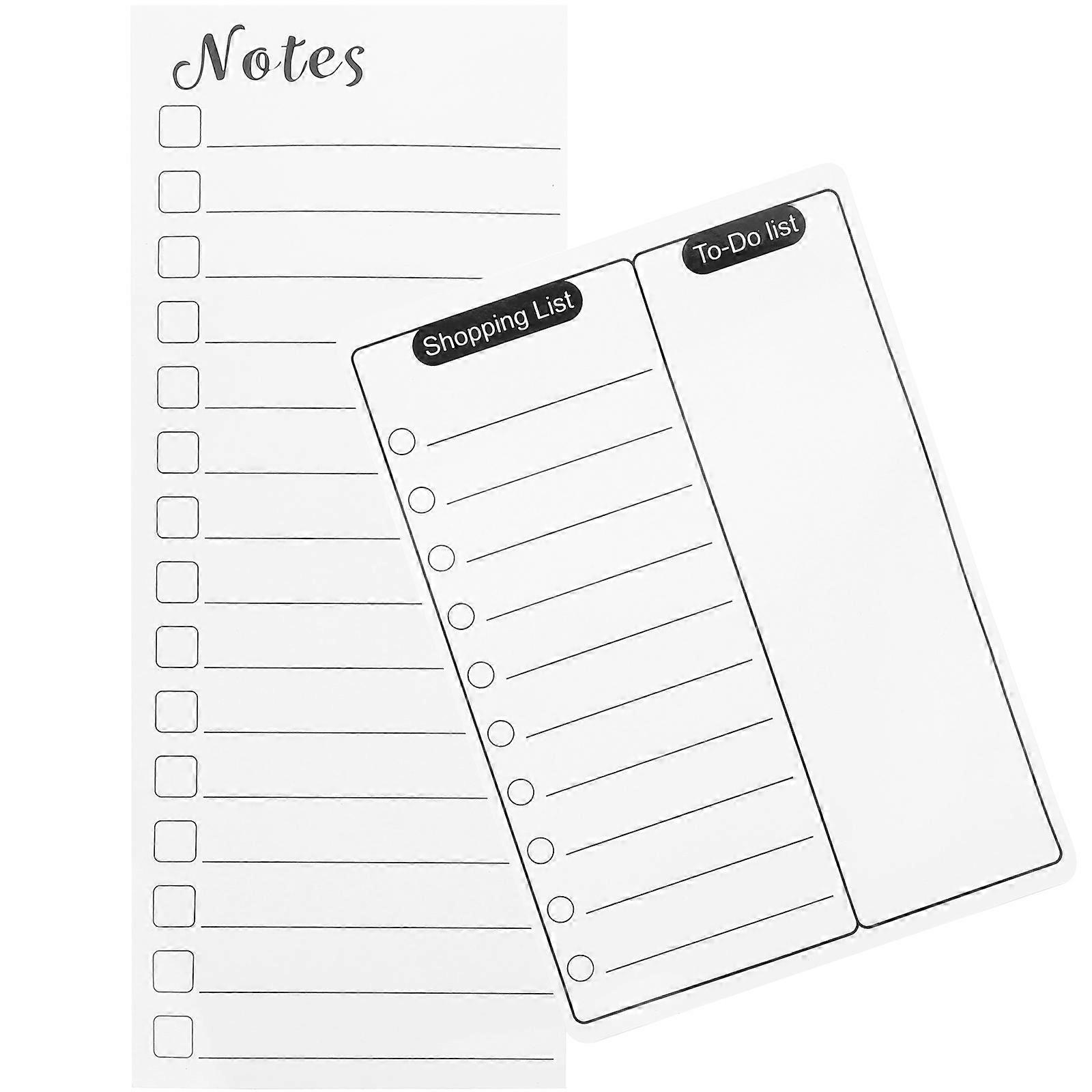 Magnetic Chalkboard Fridge Whiteboard Message Board Rectangular Reusable Writable Erasable For Office Staff Home Use 2Pcs