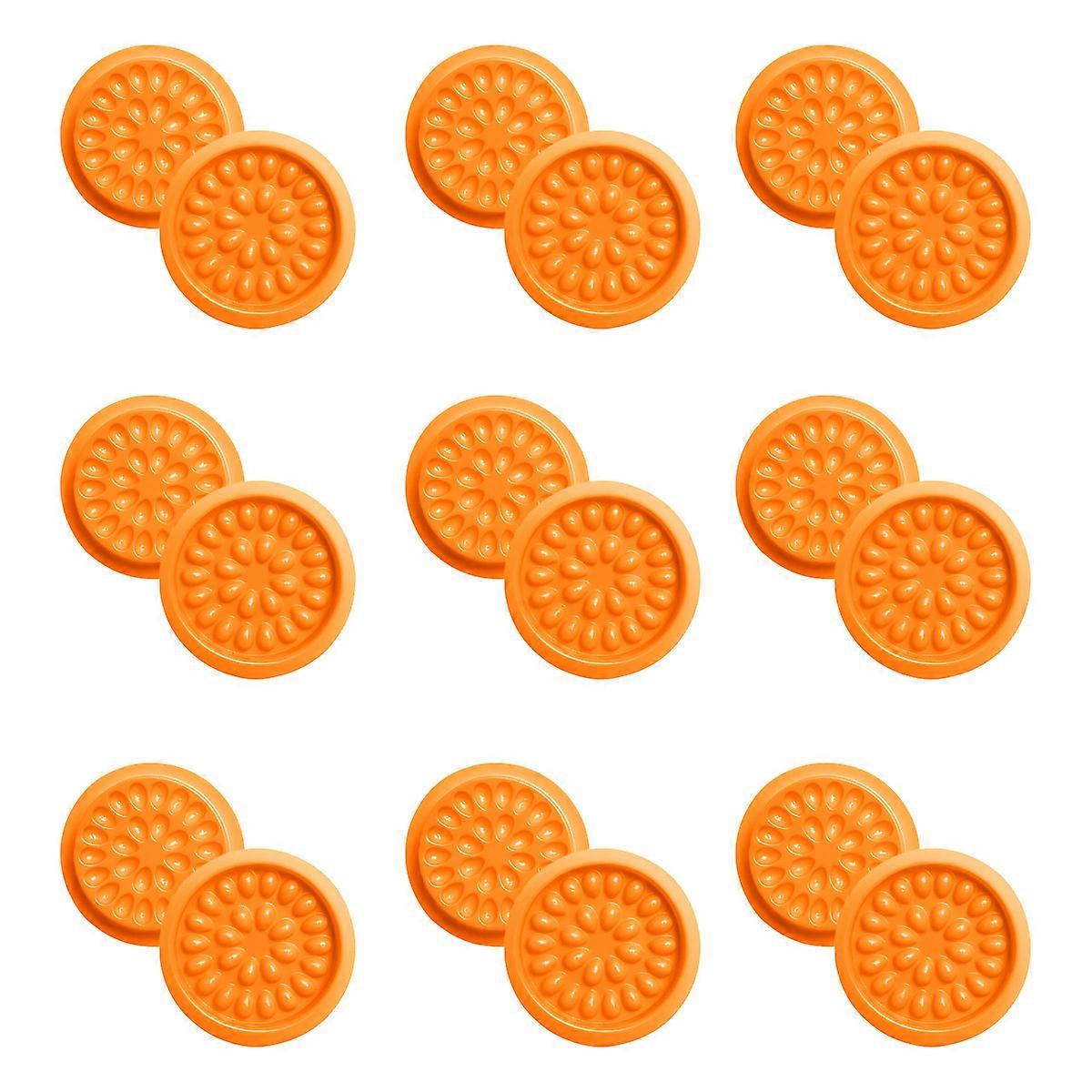 Waterproof False Glue Tray Blue Flower Shape 4.7x4.7cm Glue Usage Time 100Pack