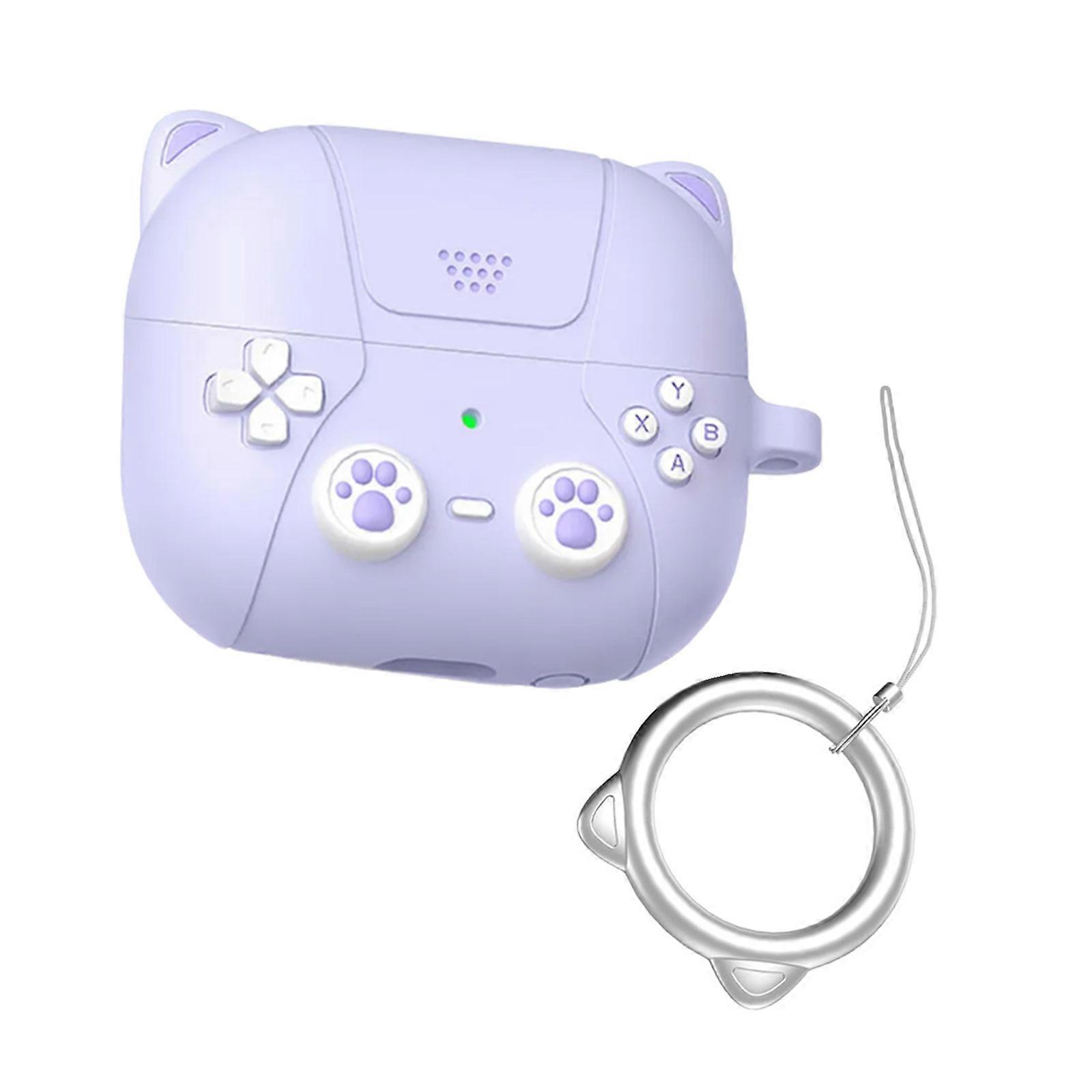 Soft Silicone Case Protector For Buds3/3Pro Earbuds Case Precise Fit, Easy Access Protector Keep Dust Out Protector  Purple