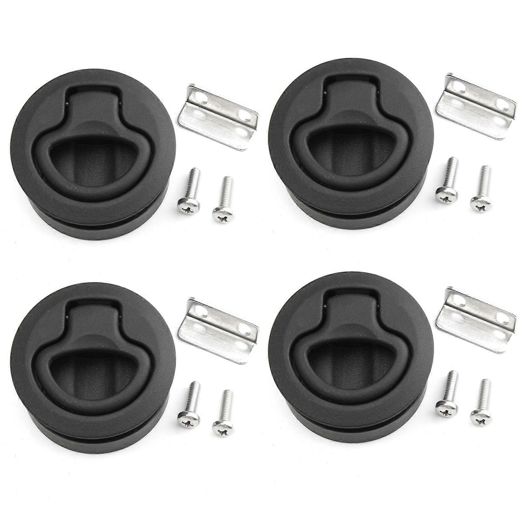 4X Latch Hatch Round Pull Latch 1/2 inch Door Replace M1-63 RV Marine