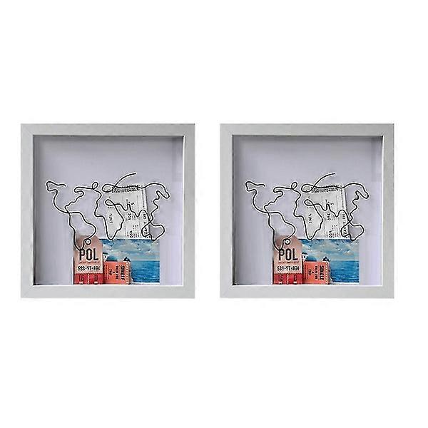 2 Pcs Adventure Archive Box, Memory Collector Box, Ticket Shadow Box, Storage Box for Tickets, Postcards, Souvenirs Black, l