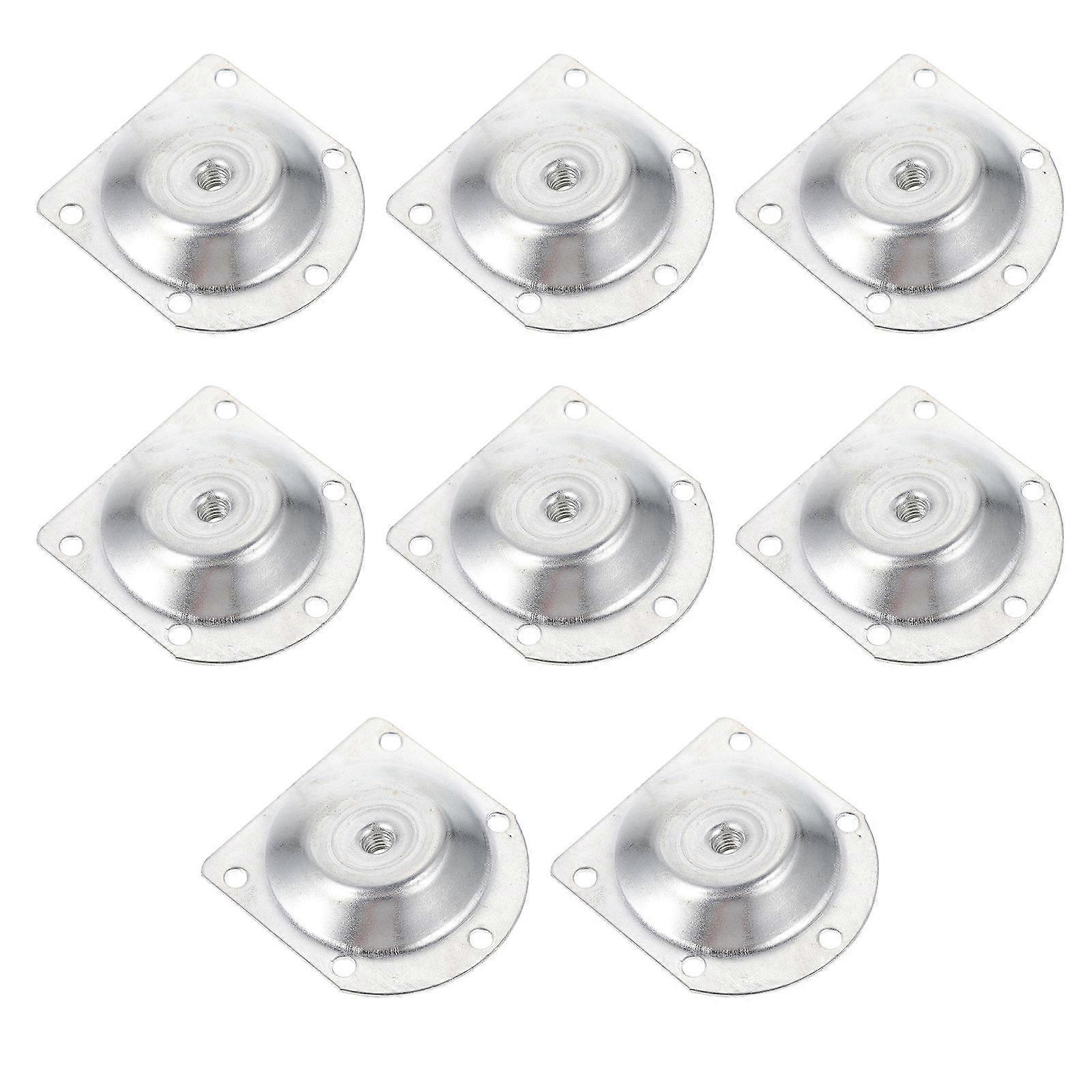 Table Leg Bracket 8Pack Slanted Furniture Leg Attachment Plates For Homeowners Sized 7.4X7X0.15CM To Secure Loose Legs