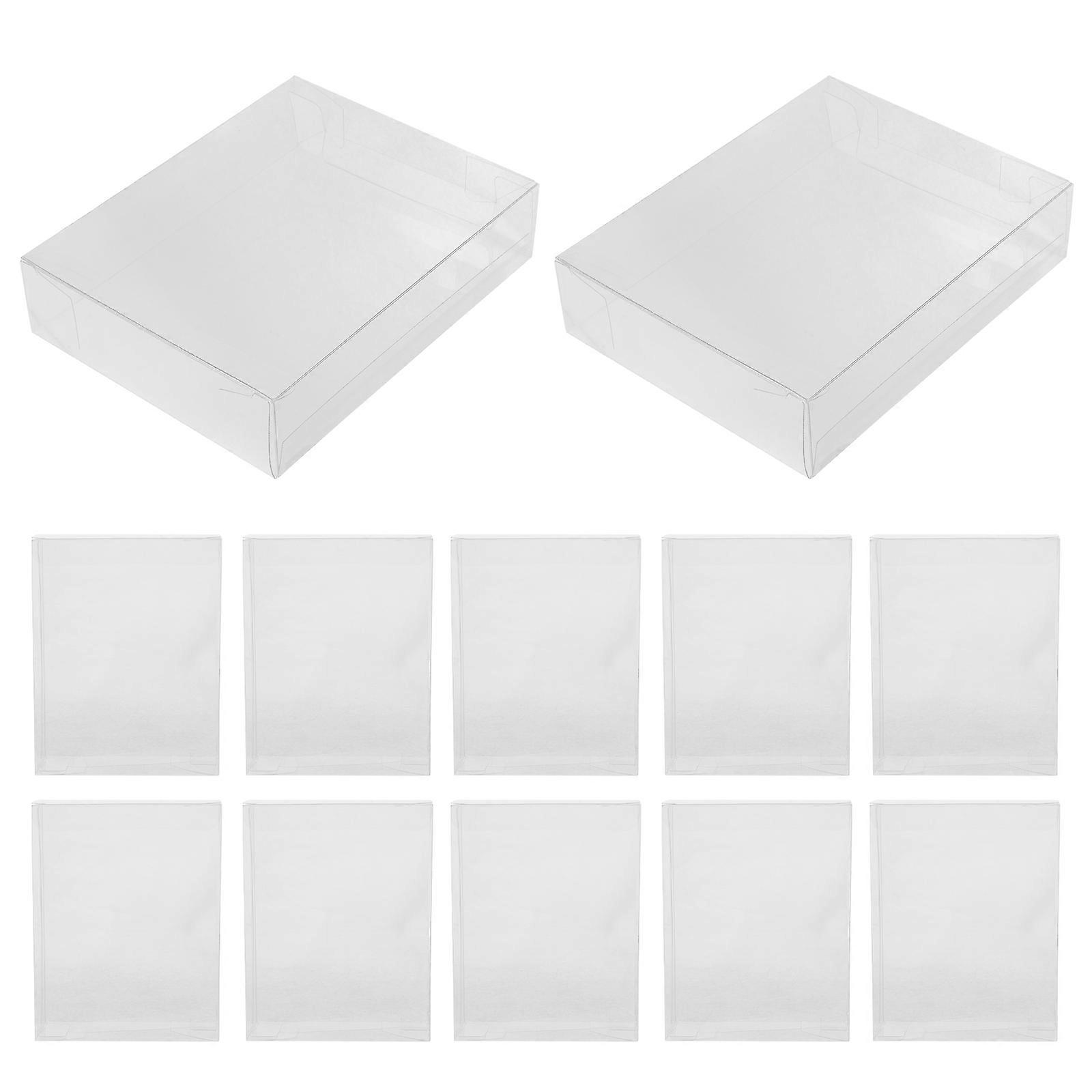 Clear PET Candy Boxes for Party Favors and Gifts Easy to Assemble Versatile Storage Use 12pcs
