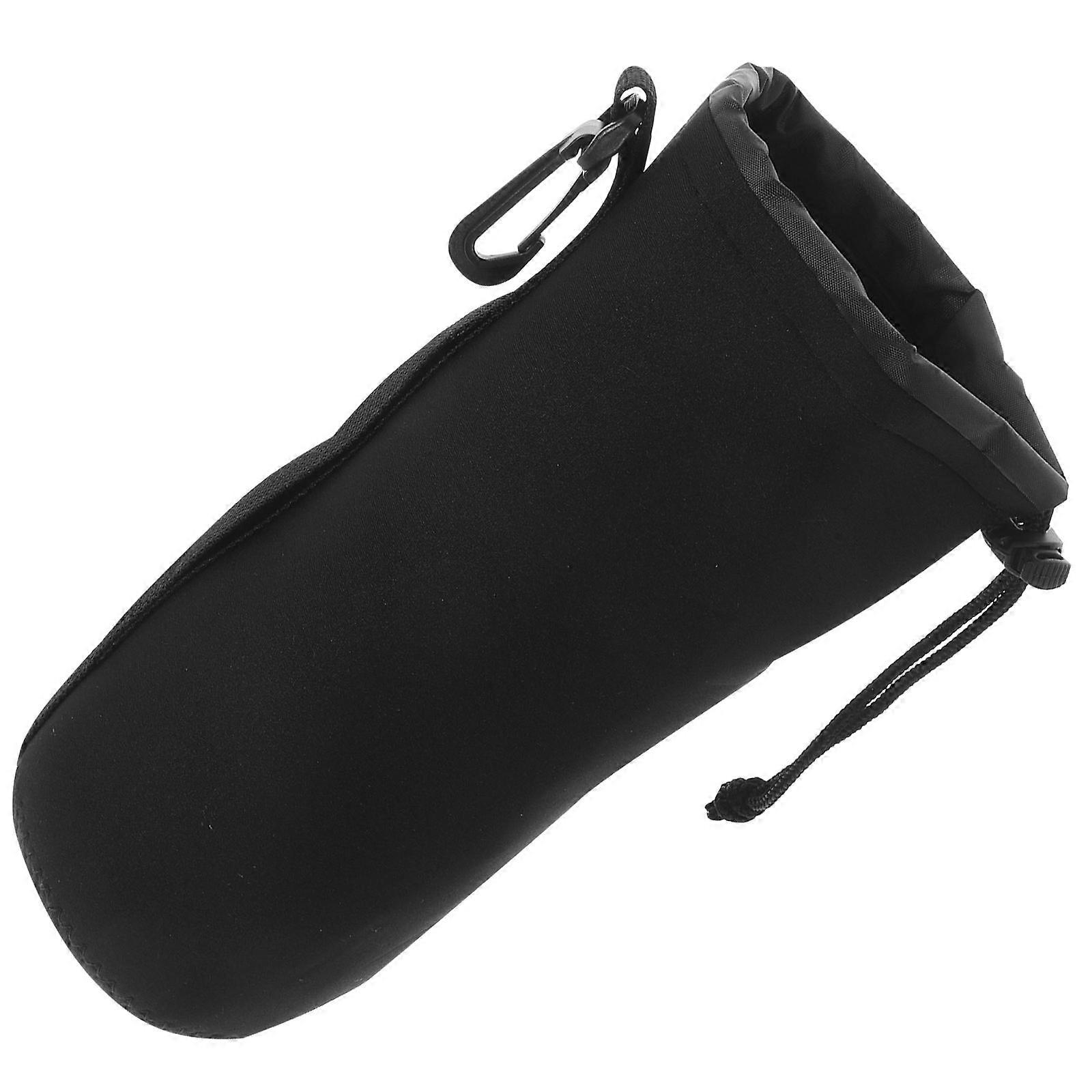 Protective Camera Lens Case Scratch-Resistant Bag for Daily Use Black Color Neoprene 1Set