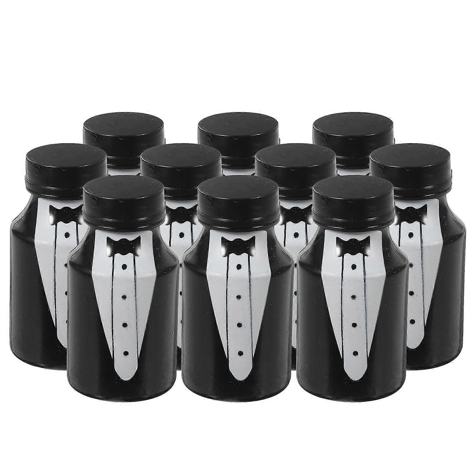 10pcs Wedding Bubble Bottles – Portable Decorative Containers for Party Favors, Refillable Plastic Bottles for Weddings, Festivals, and Celebrations