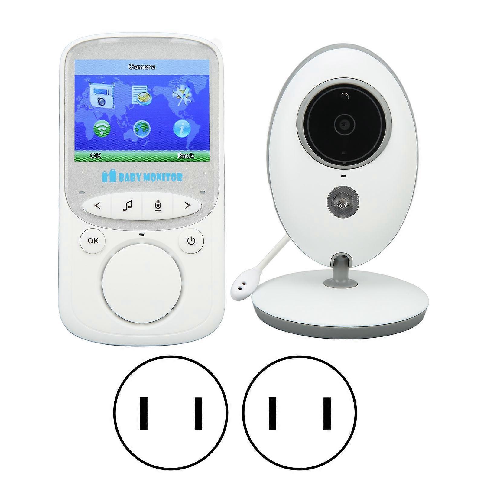 Wireless Baby Monitor 2.4in Remote Video Bidirectional Intercom Baby Camera Monitor for Home 100‑240V US Plug