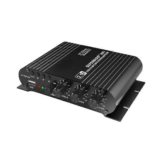 LEPY838 Mini Audio HiFi Bluetooth 5.0 Power Class D Amplifier Tpa3116 Digital Amp 50W*2 Home Audio Car Marine USB/AUX IN