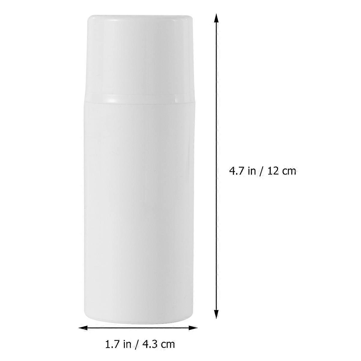 3pcs Press Bottle Plastic Subpackaging Bottle Dispenser White Container Portable Lotion Bottle for Travel Home (80ML)