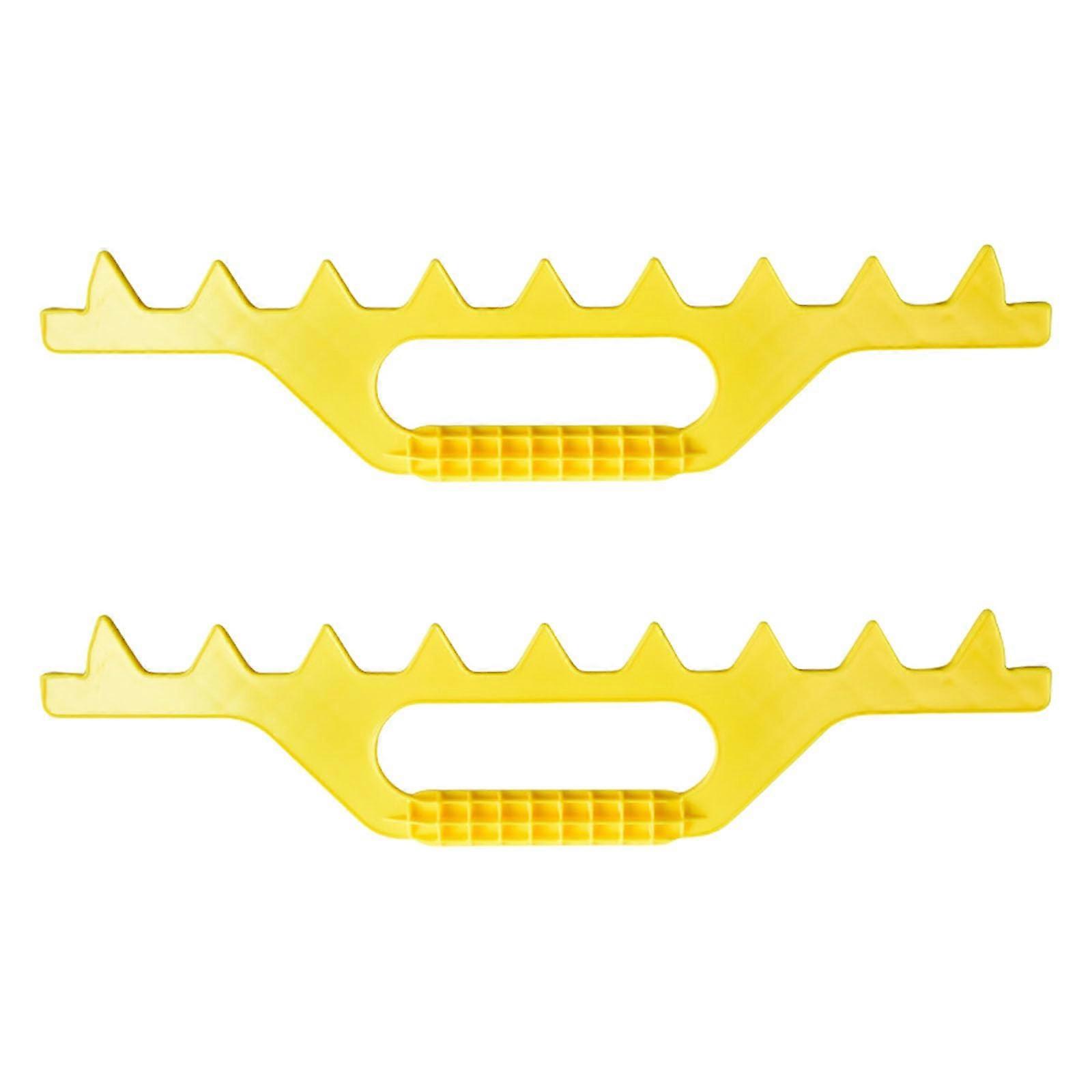 2pcs Plastic Beekeeping Frame Spacer Tool Ergonomic Design for Accurate Multi-Frame Measurement Outdoors