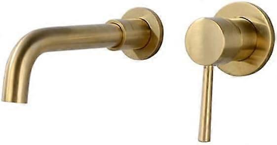 Wallmounted basin faucets, 360° swivel spout made of brass, singlehandle wallmounted basin faucet, gold stabilized Ref: 7774