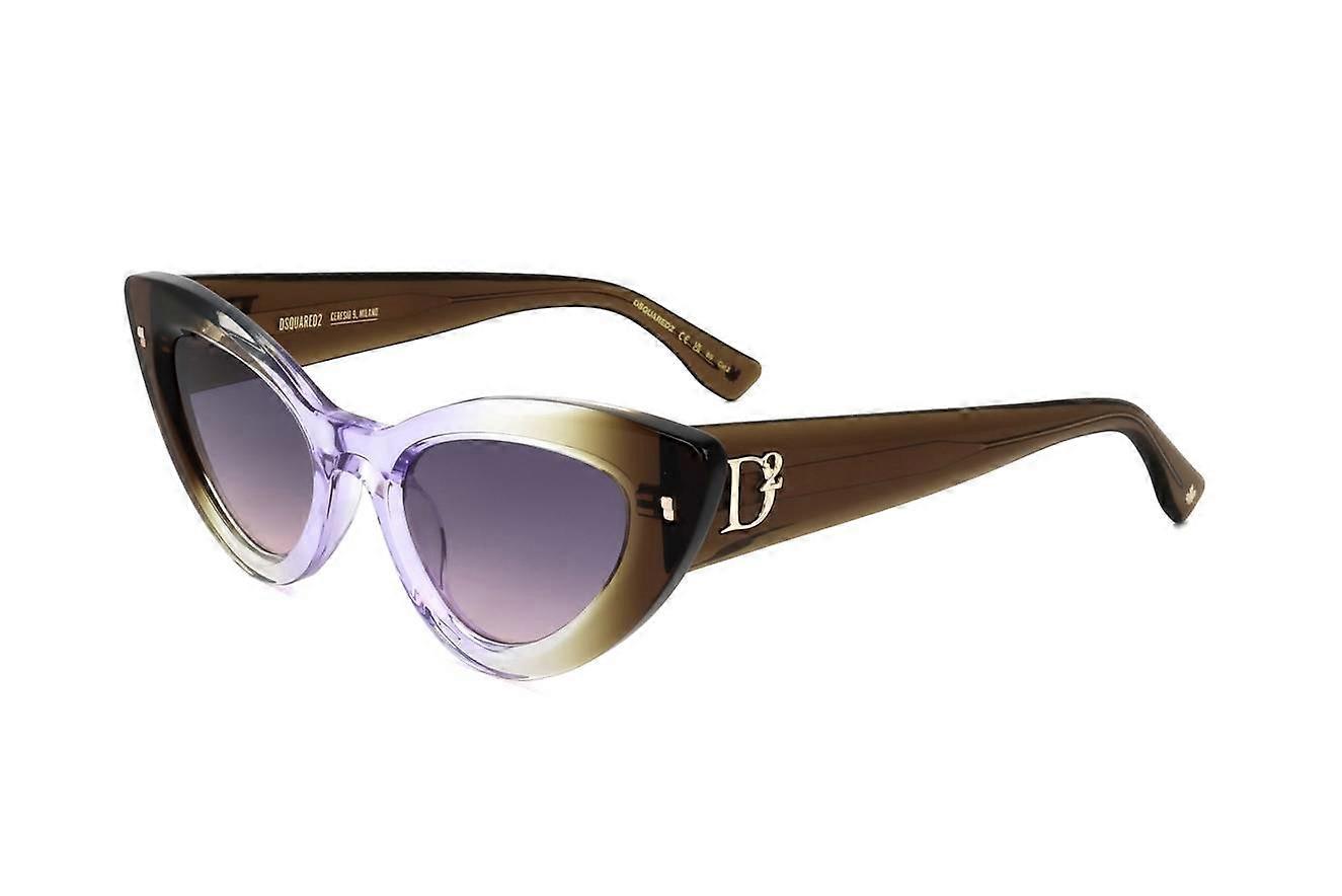 Sunglasses Dsquared2 D2 0092/S 2RO BROWN LILAC 51/22/145 WOMAN