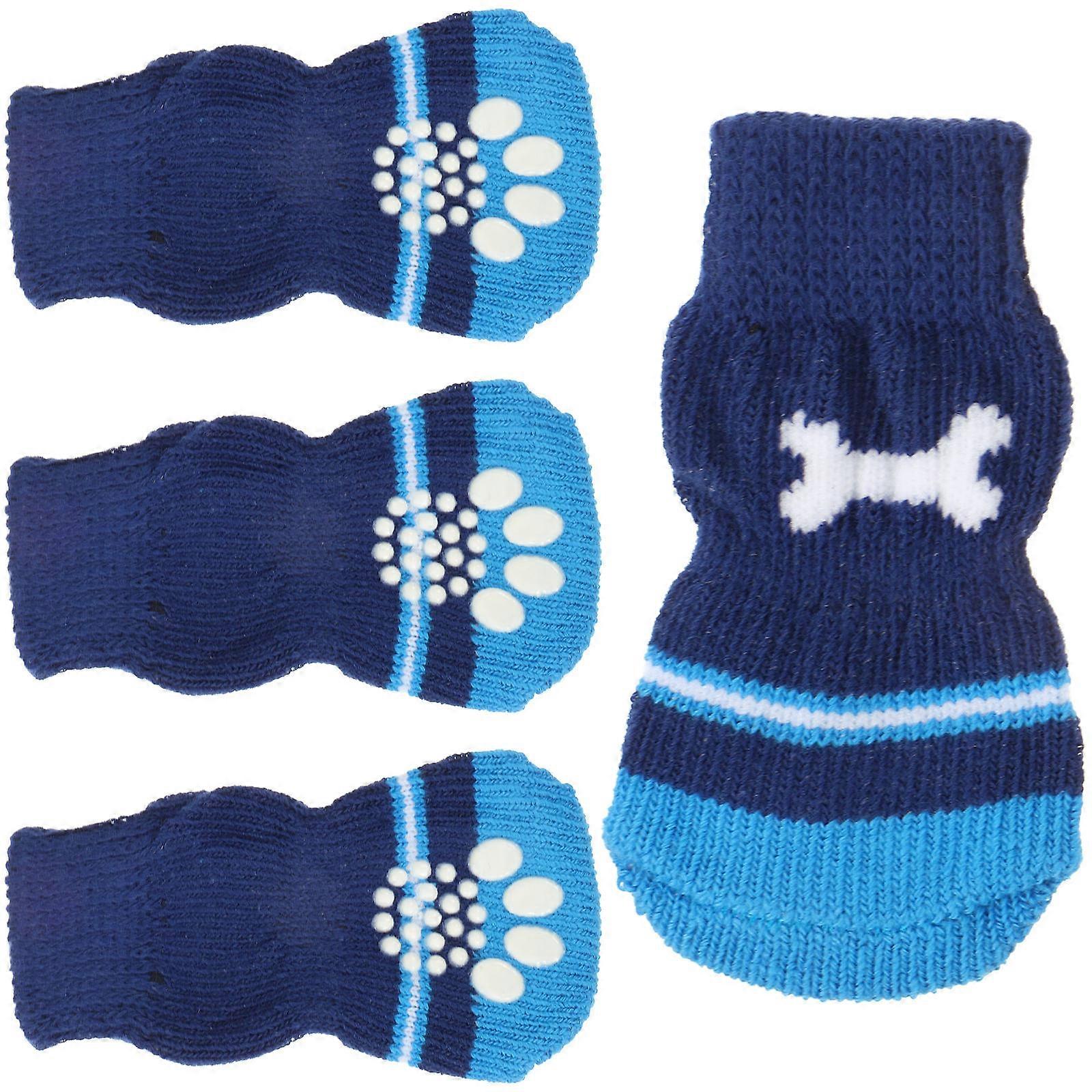 Here's a refined and professional product description based on your input:
**2 Pairs Slip Cotton Dog Socks Paw Protectors for Dogs**
Keep
