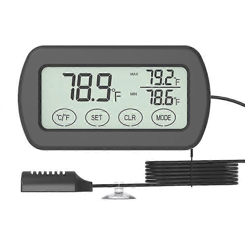 Incubator Thermometer Hygrometer Max Min Temperature And Humidity Indicator With Probe