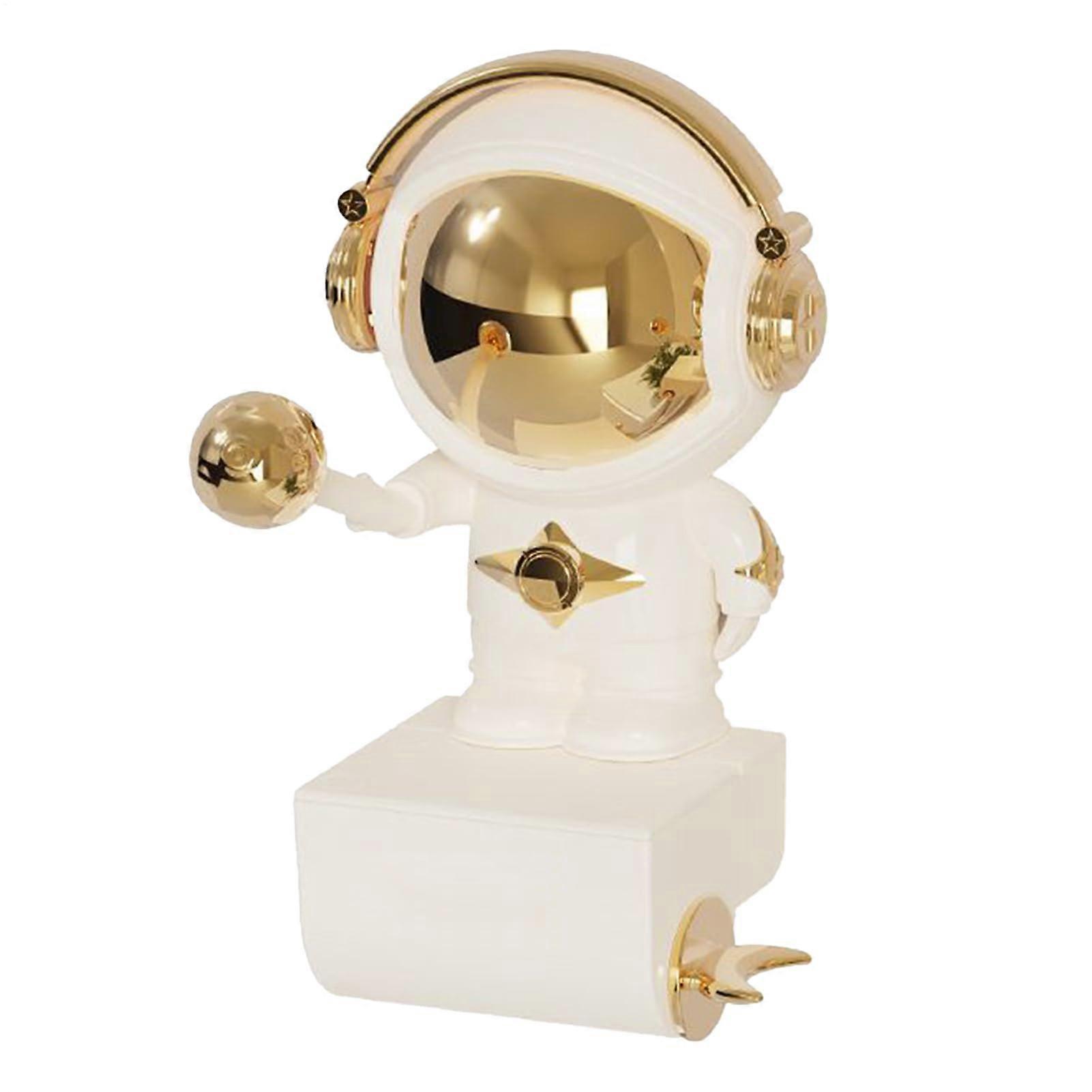 Wallmounted toothpaste dispenser, bathroom toothpaste holder, stand  organizer for kids with astronaut design for shower, bath, and RV.