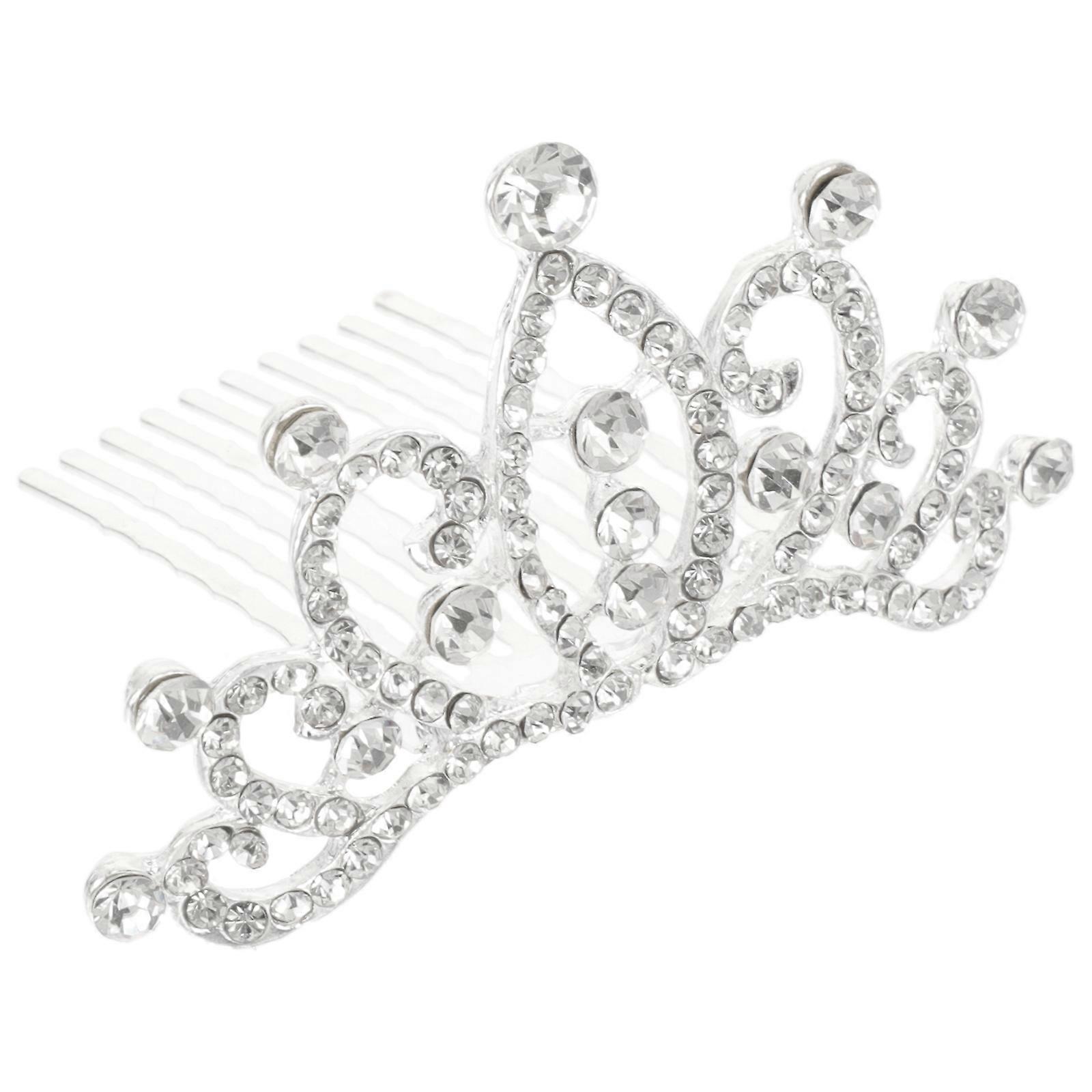 Sparkling Rhinestone Tiara Crown for Children Design Perfect for Party Birthday Decorations Lightweight