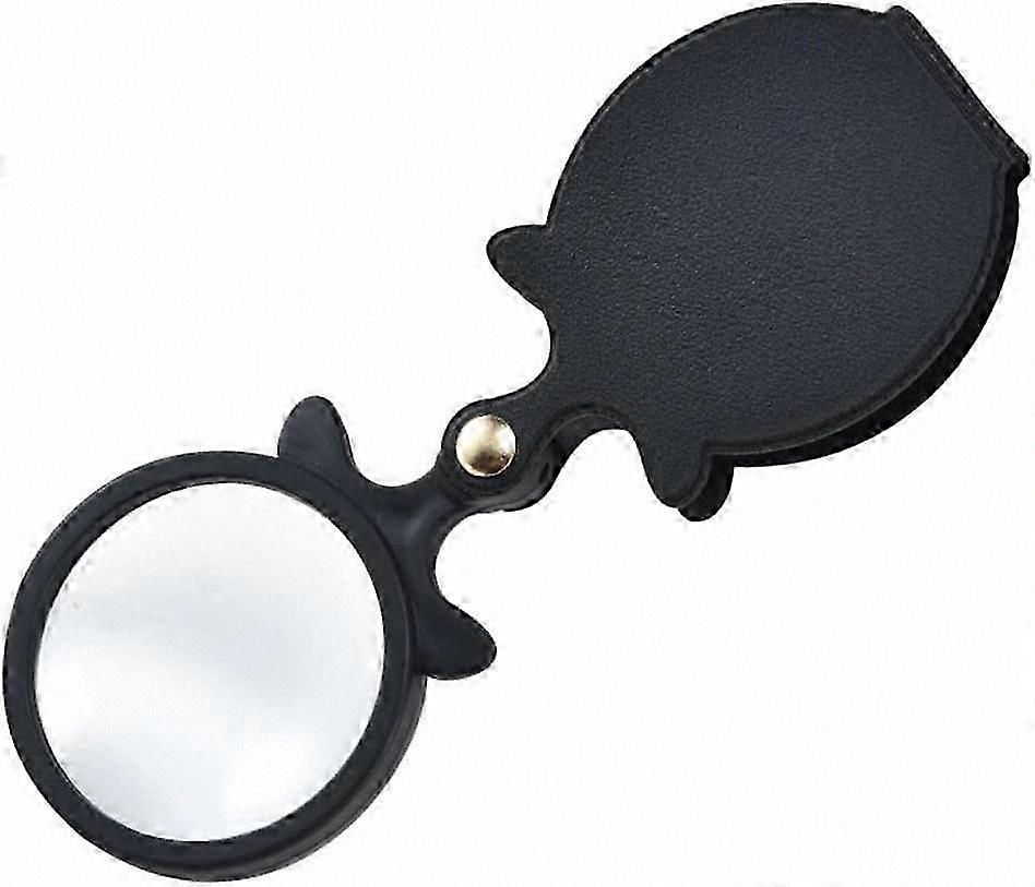 10-Pack Compact Folding Magnifier with Leather Case for Reading, Science, and Classroom Use