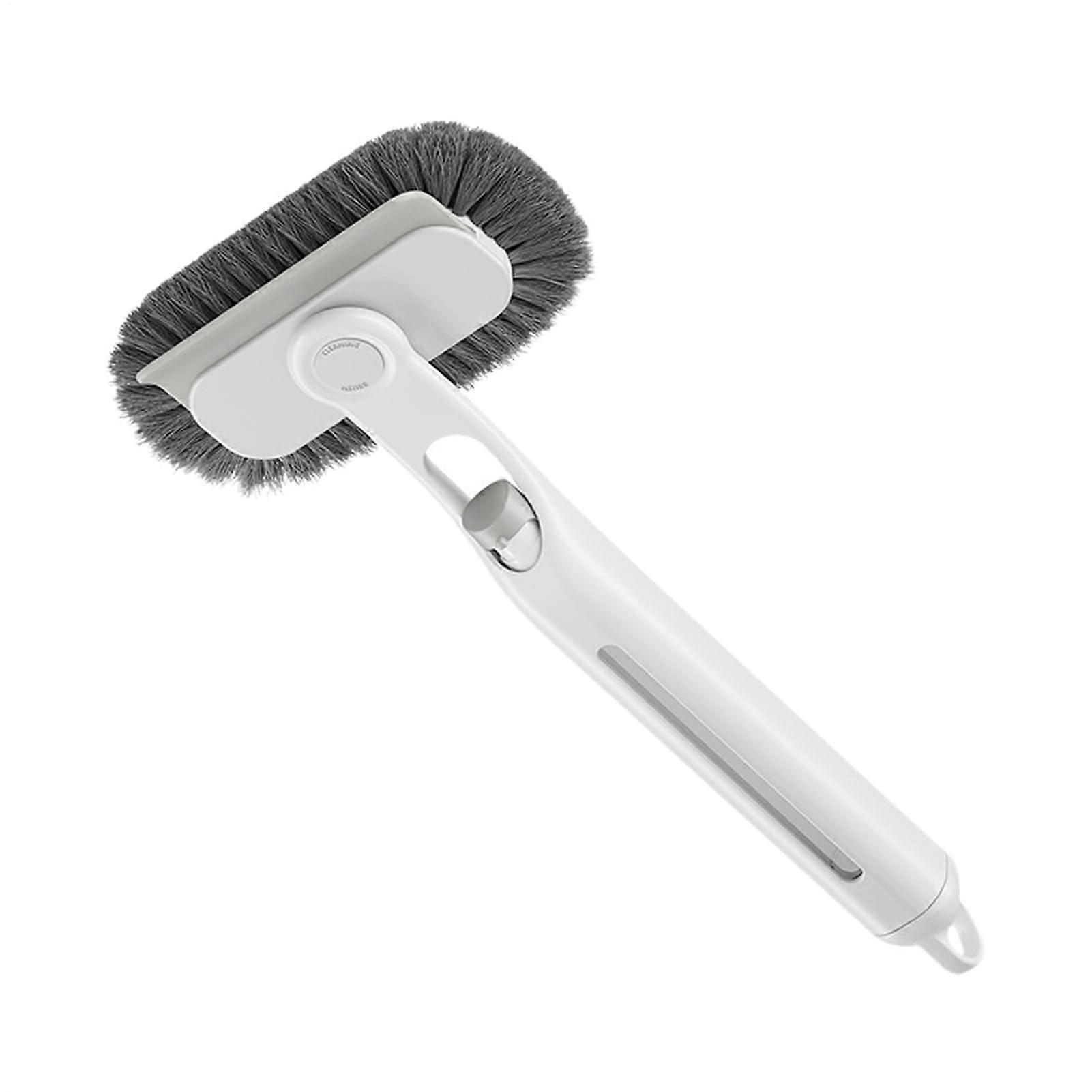 Scrubbing brushes for cleaning, crevices and small spaces with soap dispenser ergonomic brush for bathroom.