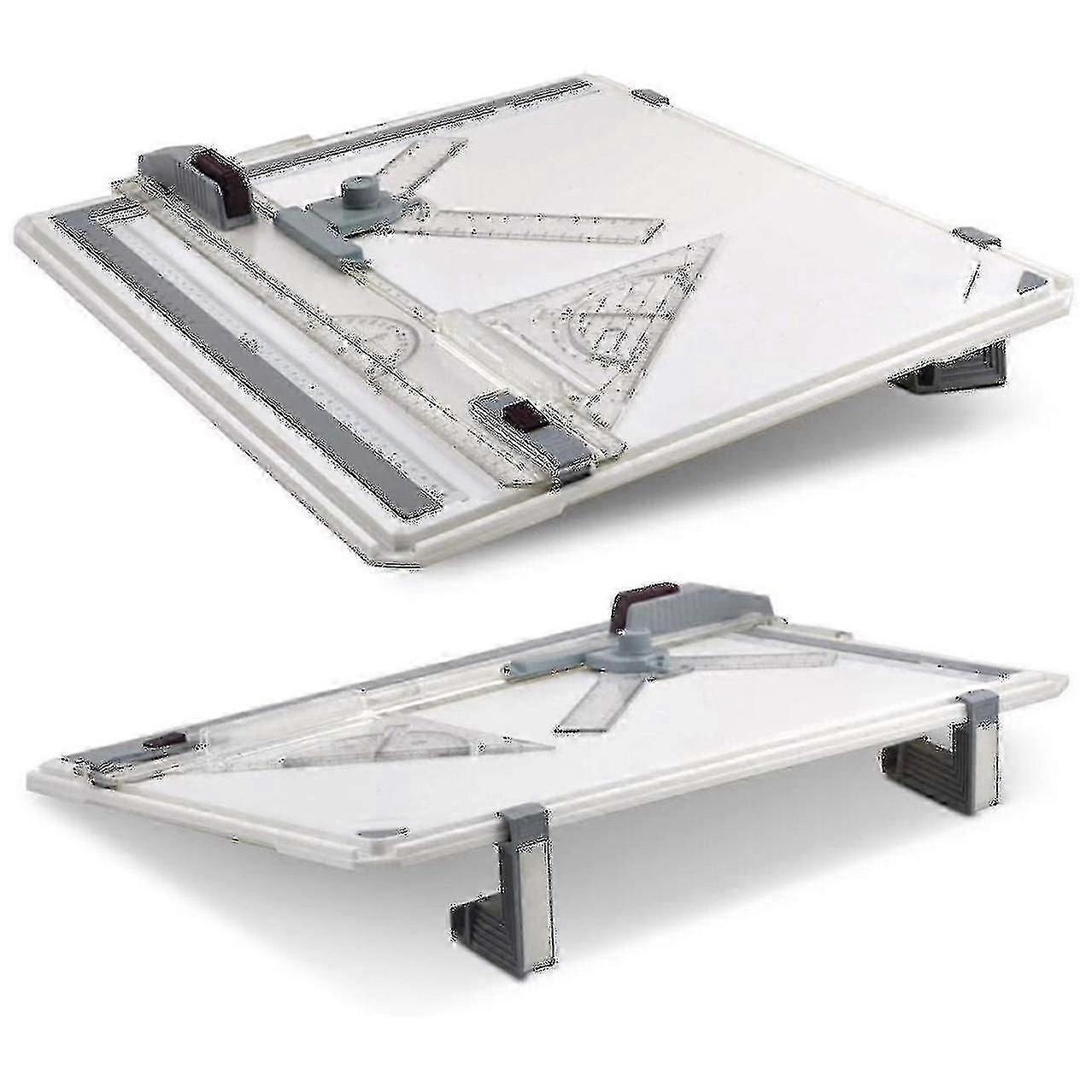 A3 Zeichenbrett-Set, Technischer Zeichentisch metrisches System 51*37 cm, Multifunktions-Zeichenbrett