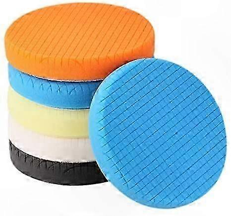 7 Inch Polishing Sponge Kit, 5-Pack Buffing Pads for Dual Action Car Polisher Buffer