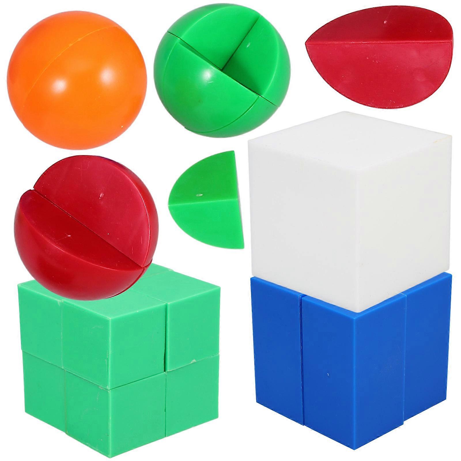 Geometry Manipulative Set 1 Set Mathematics Teaching Children 6.00X6.00X6.00CM Assorted Color Interactive Approach
