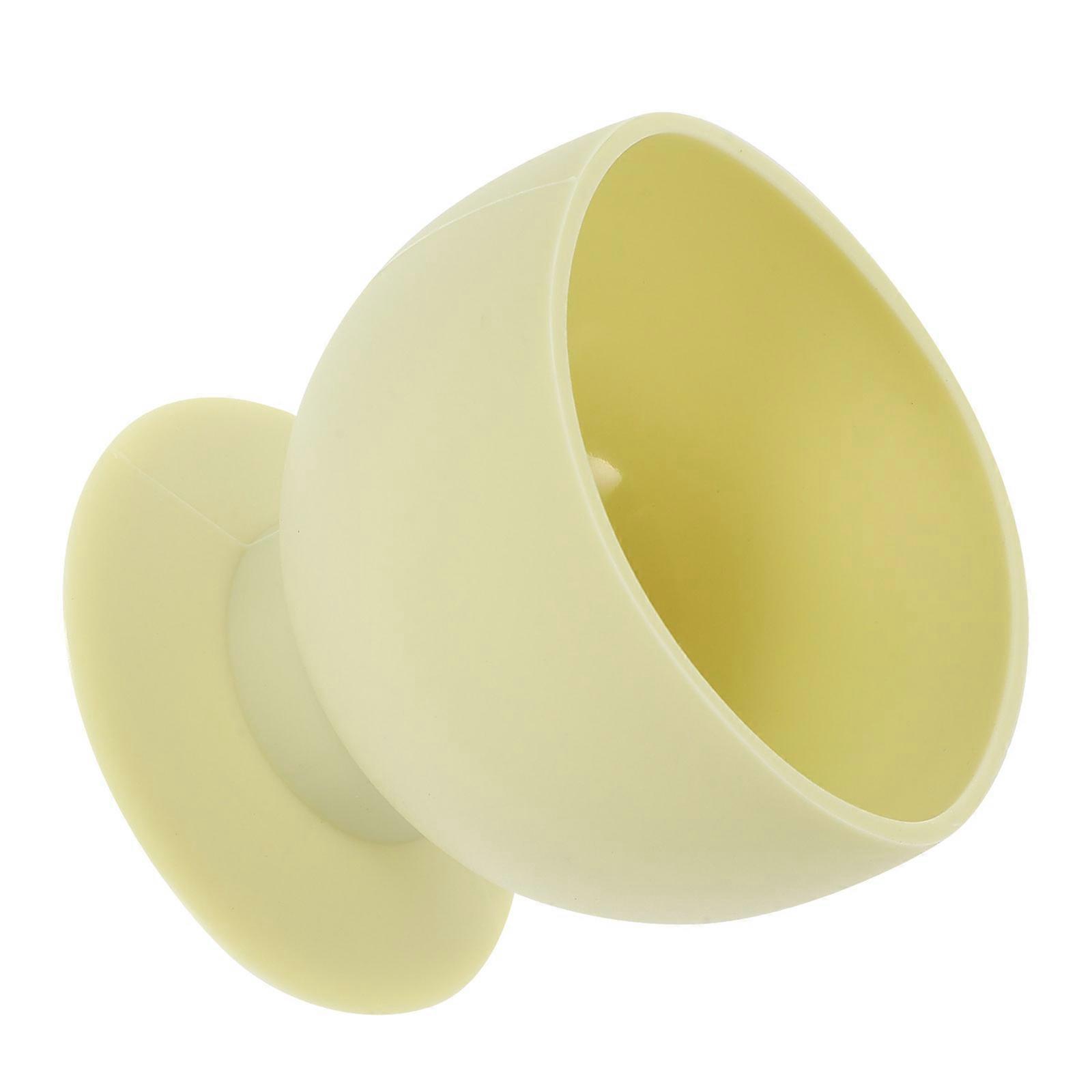 Silicone Door Handle Bumper for Wall Protection Absorbs Noise and Shock Light Yellow