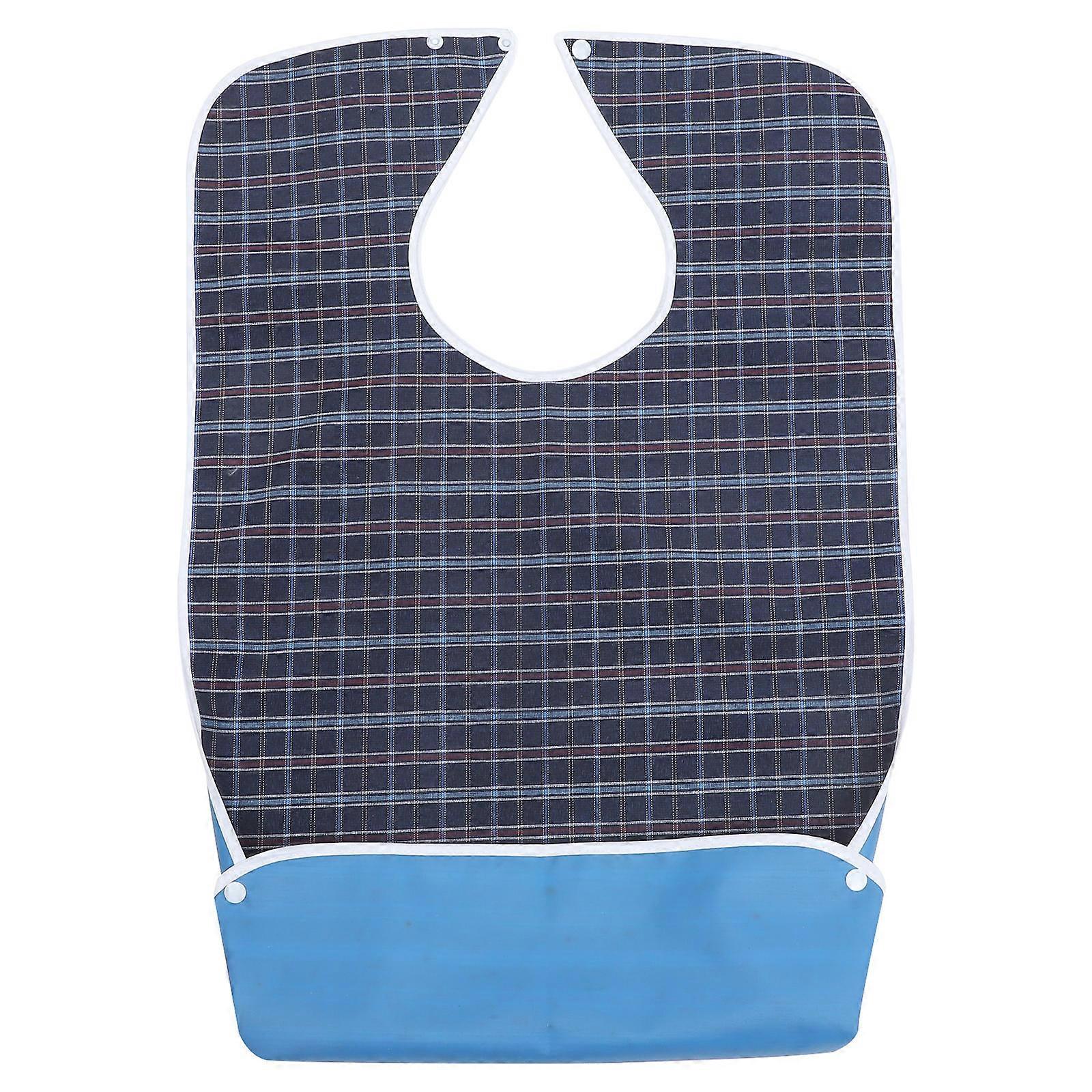 Washable Lightweight Adult Bib for Elderly and Disabled, Large Size, Reusable Clothing Protector for Dining and Rehabilitation Use