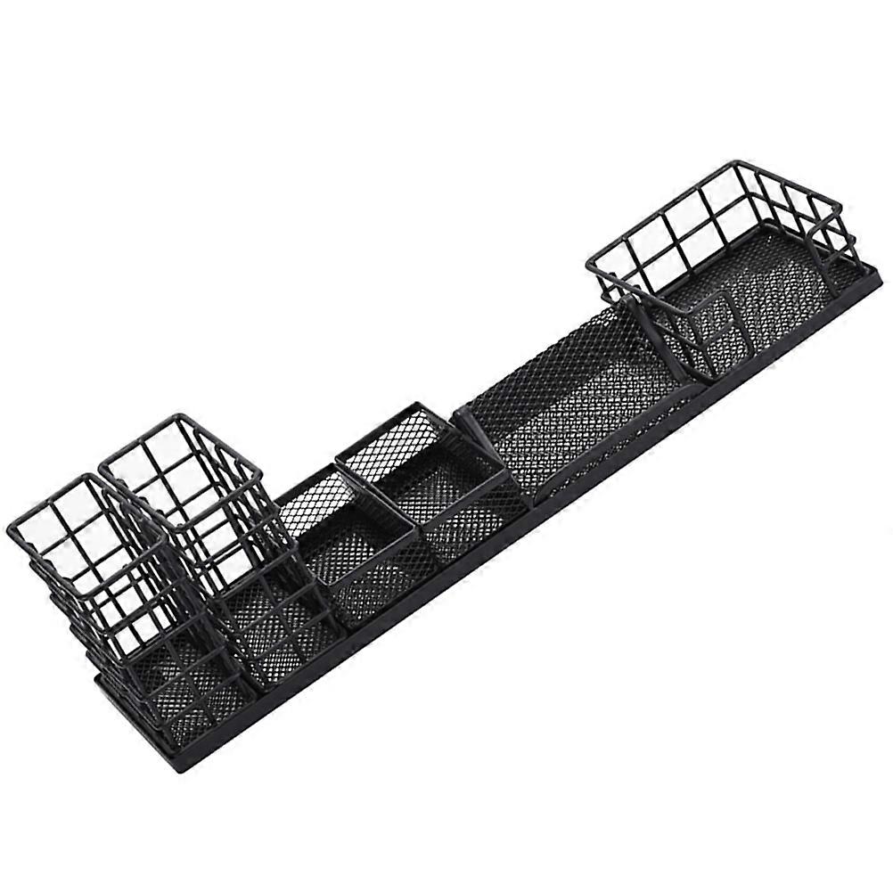 Mesh Pen Holders Kit For Desk Organization And Storage In Black Modern Design 1 Set