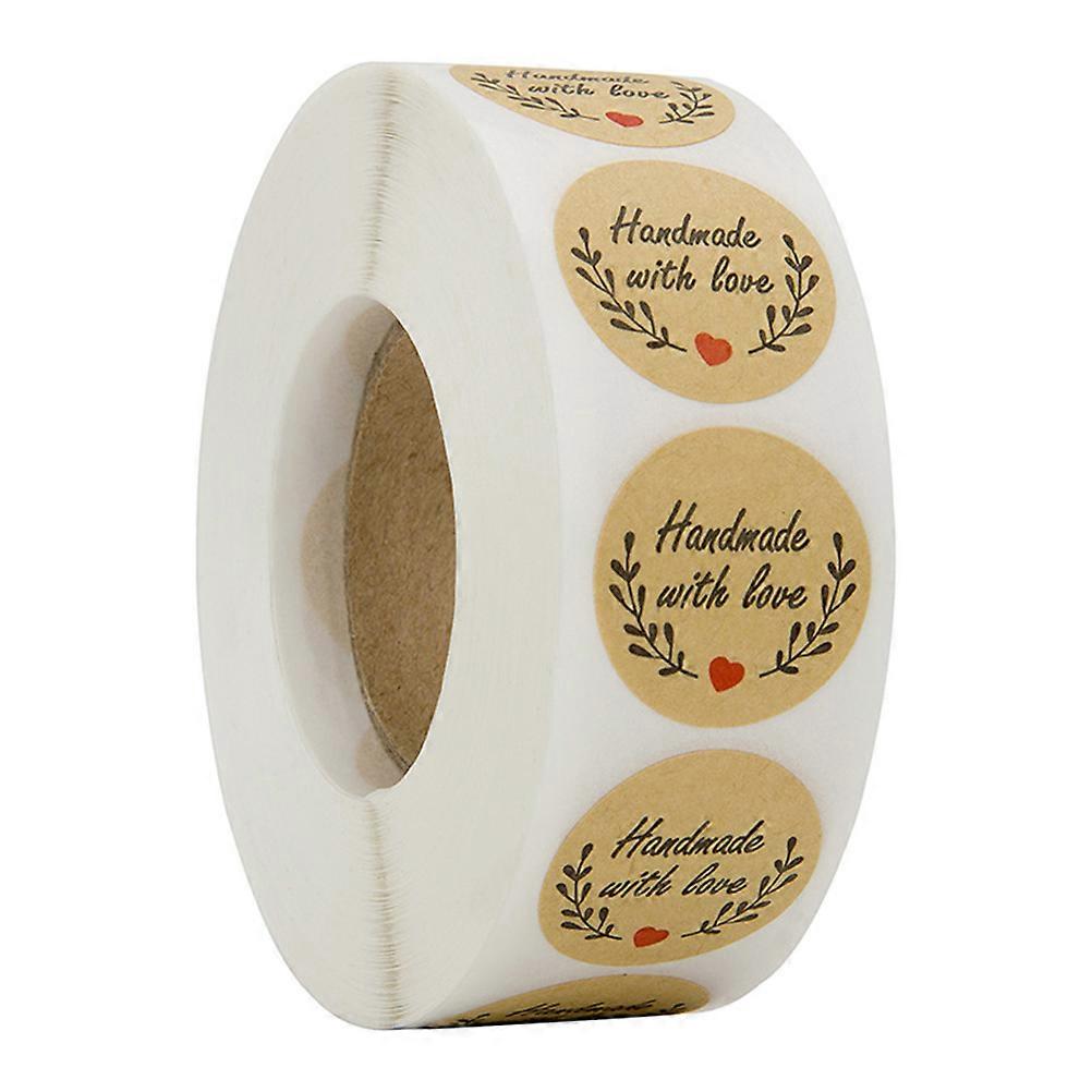 5 Rolls Adhesive Stickers for Baking, Packaging & DIY Crafts – Heart Designs for Weddings, Christmas & Creative Projects
