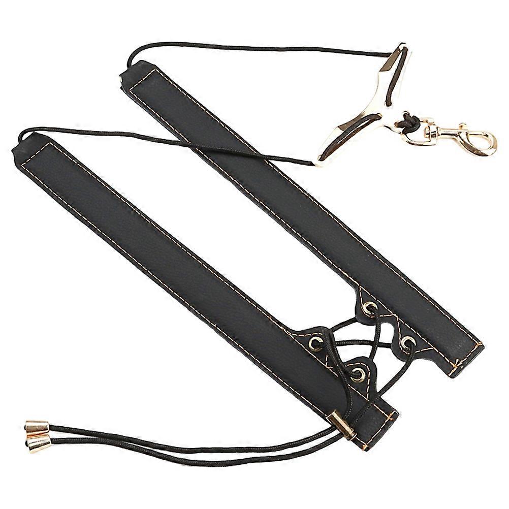Adjustable Saxophone Strap Padded Shoulder Support Concert Music Lover Gold Thread Cloth 1Set