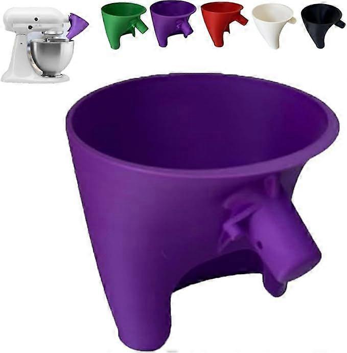 Flour Funnel for Kitchen Aid Mixer,Plastic Powder Funnel Stand Mixer Attachment with Easy-Pour Funnels Attachment,For Kitchen Aid Artisan Ksm150 5-Qua