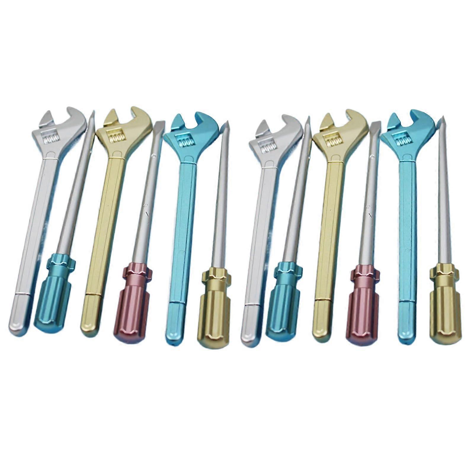 Gel pen, screwdriver, wrench, funny writing pen for students, boys, girls, reward, 12 pieces