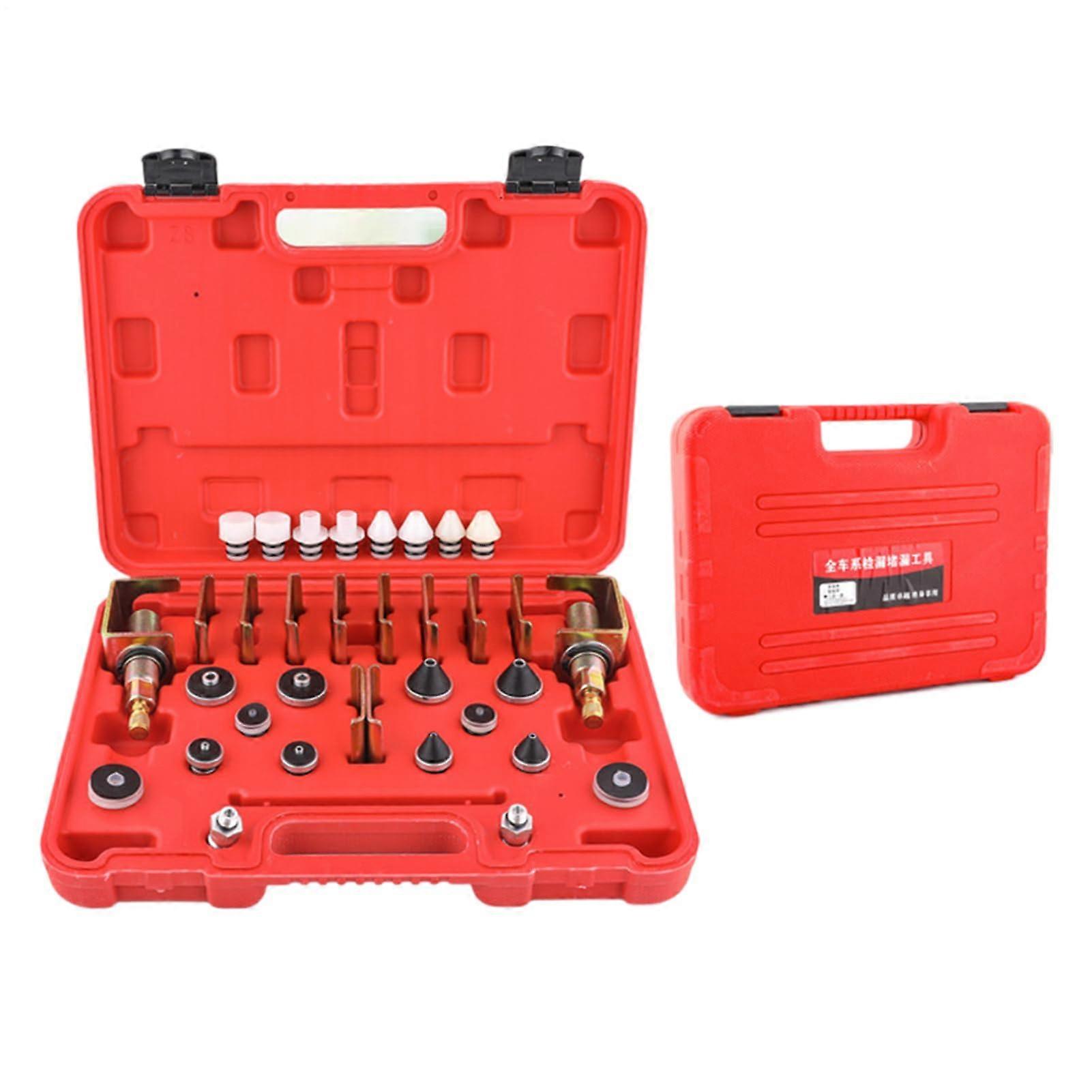 Portable Refrigerant Leakage Tester AC Service Set with Universal Adapters
