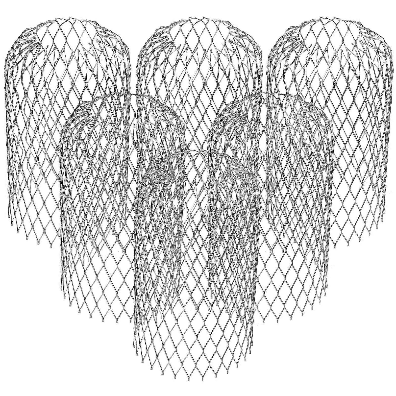 6Pcs Gutter Guard Strainer 3 Inch Mesh Leaf Guards Expandable Downspout Protectors for Preventing Blockage Leaves Debris