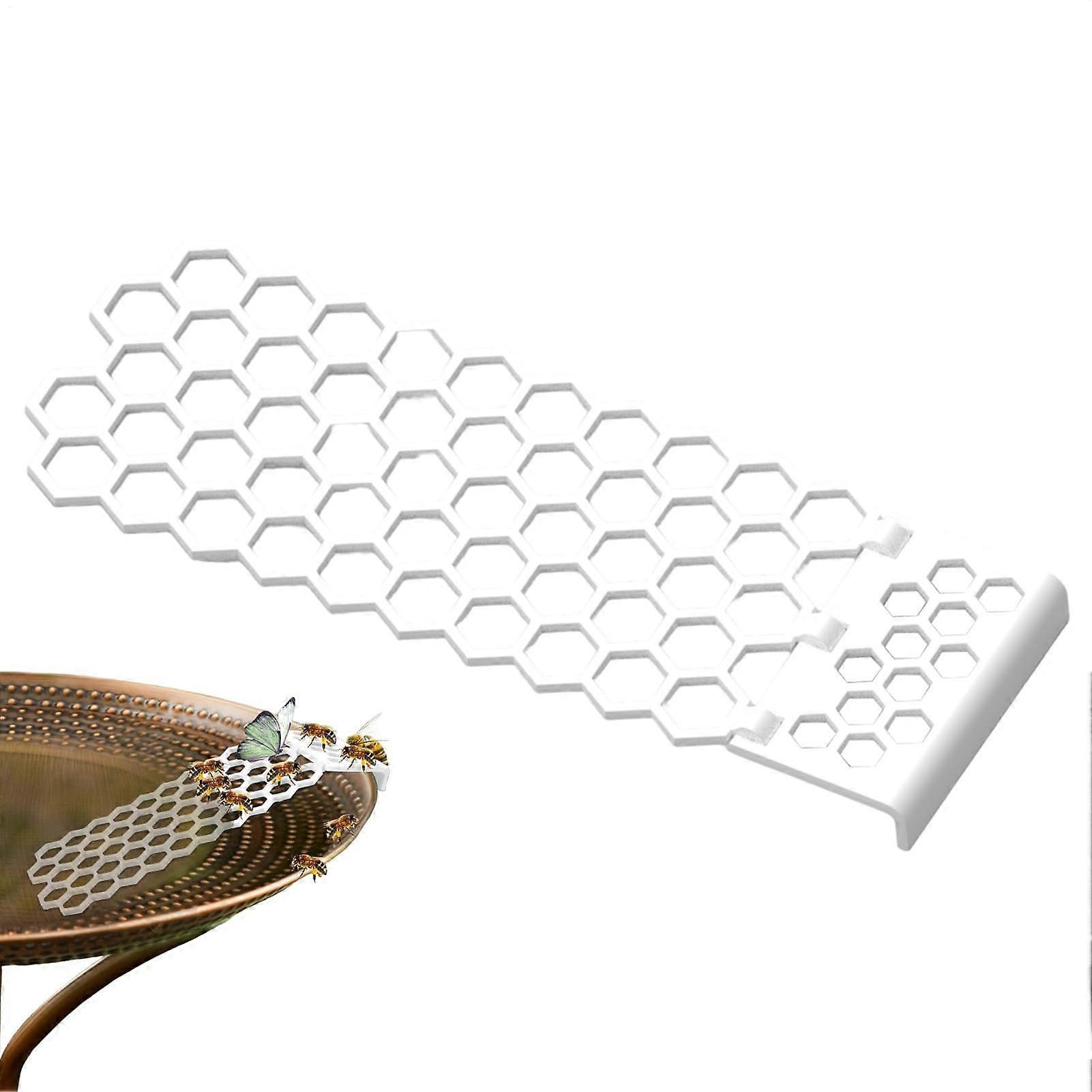 Floating Bee Island, Bee Ladder for Garden Water Bowls and Bird Baths, Bee-Shaped Feeding Station, Butterfly Bee Waterer