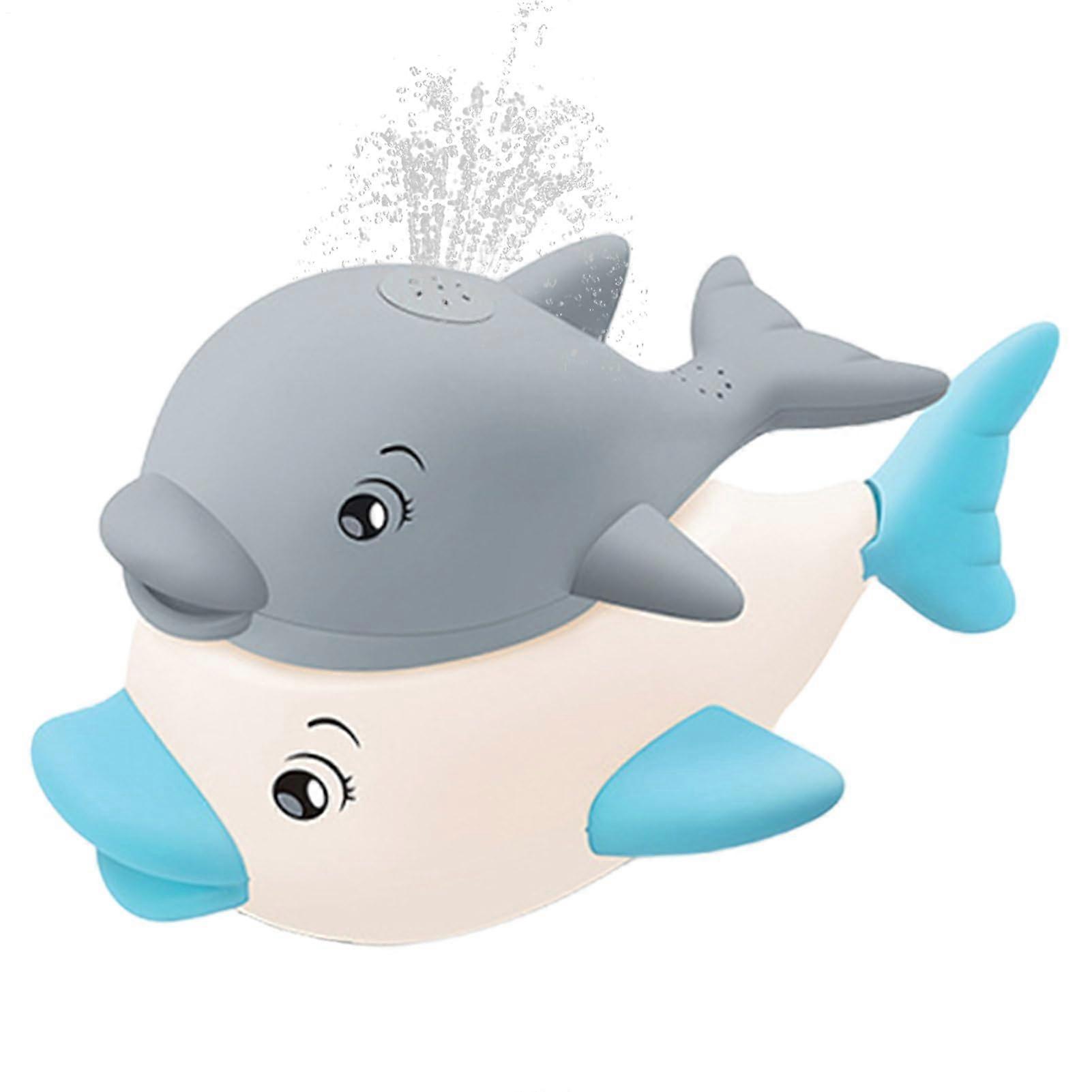 Water Spray Toy Bathtub Sprinkler Interactive Music Game with Sensory Stimulation for OntheGo, Garden, Playtime, Swimming, and Pool Gray Base