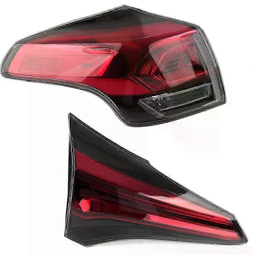 Left and Right Side Tail Lamp Brake Light Assembly Compatible with Toyota RAV4 2016 2017 2018 Rear Lights