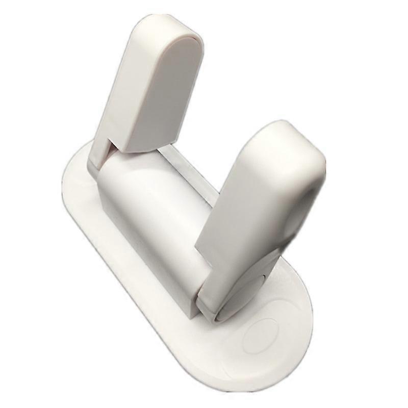 2 Pieces Child Door Stop Lock Handle Door Safety White