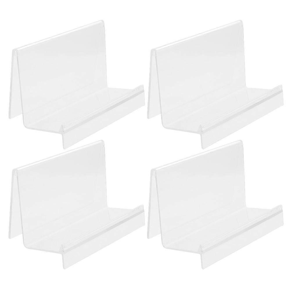 4 قطع محفظة واضحة عرض موقف مثالي لعرض المحافظ أقنعة الهاتف المحمول محلات البوتيكات تستخدم محفظة عرض حامل بطاقات