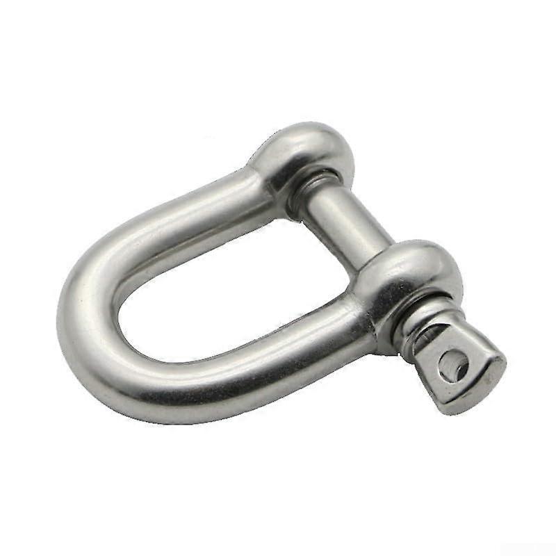 Marine Grade Stainless Steel D Shackle with Threaded Pin for Towing and Lifting Various Sizes 5mm to 10mm (M6 (M5 (DType)