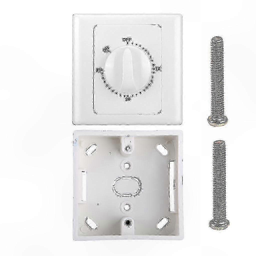 Mechanical Timer Switch with Auto Power Off Feature for Minutes Countdown