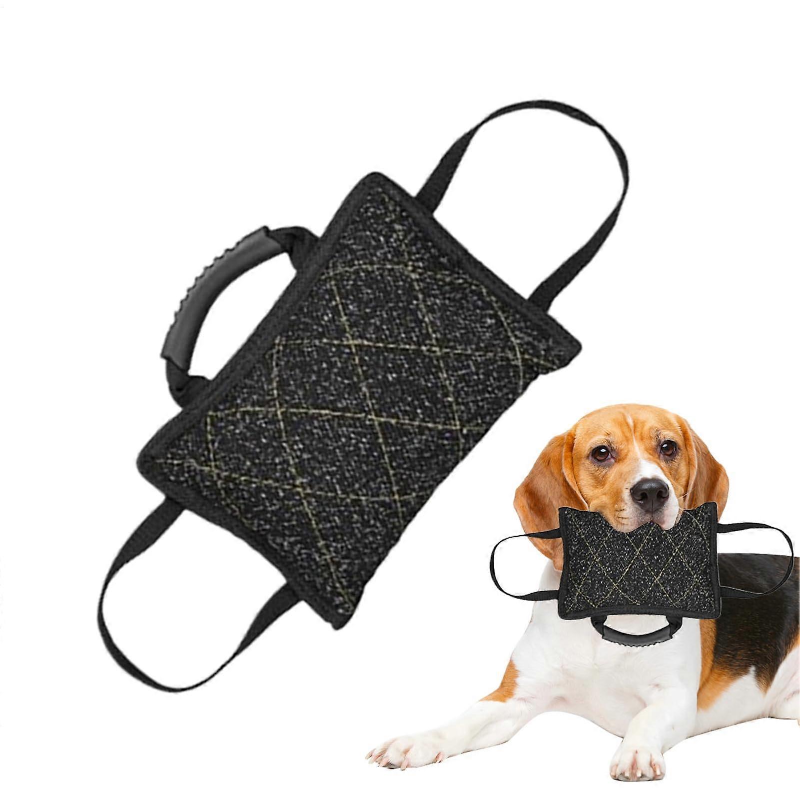 Dog Tug Toy Pillow Linen Mast Tower Large Mouth Dog Bite Pillow Tug Of War Toy Pet Tug Of War