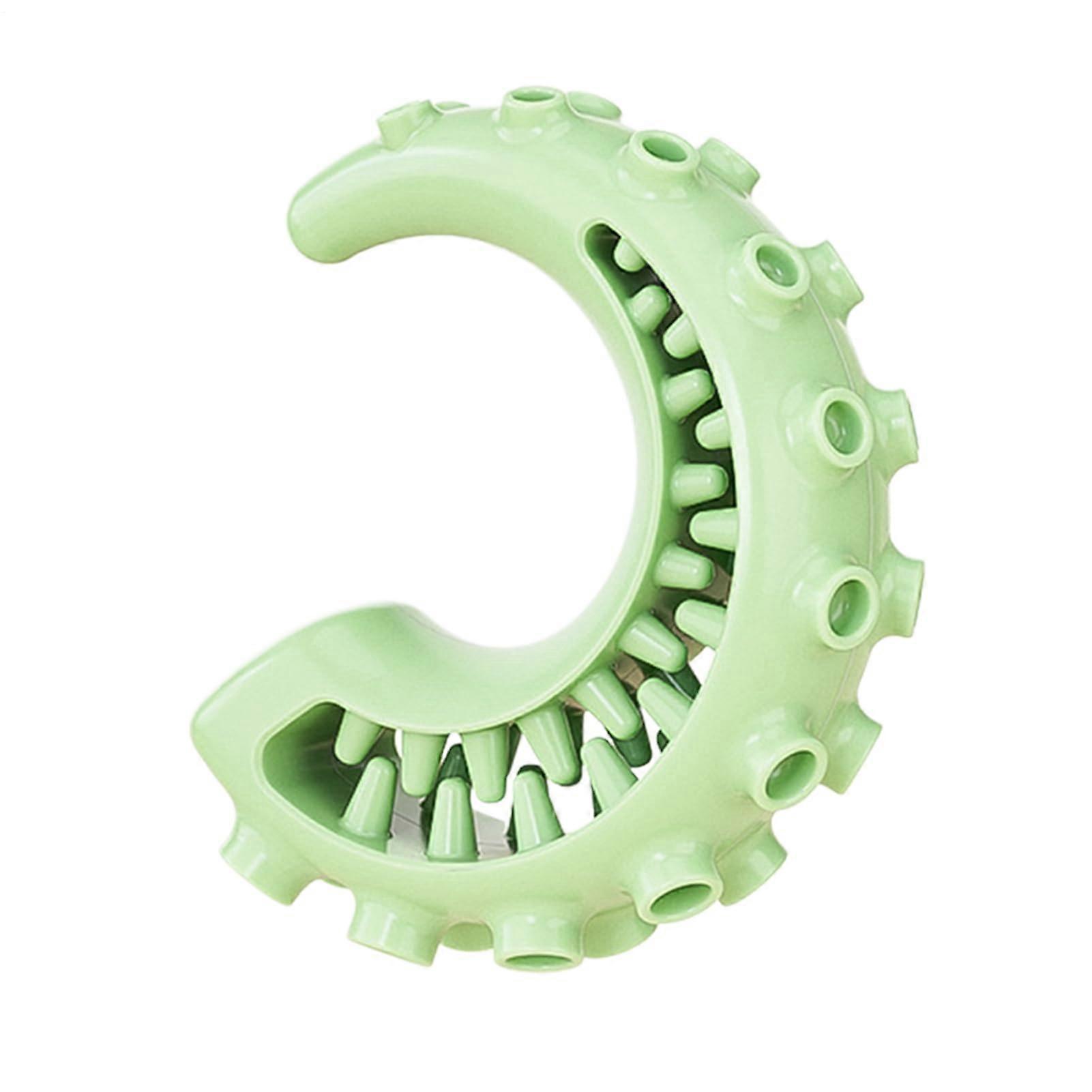 Puppy Chew Toys Teething Squid Tentacles Design Hollow Structure Green Indoor Play Teeth Care Boredom Relief